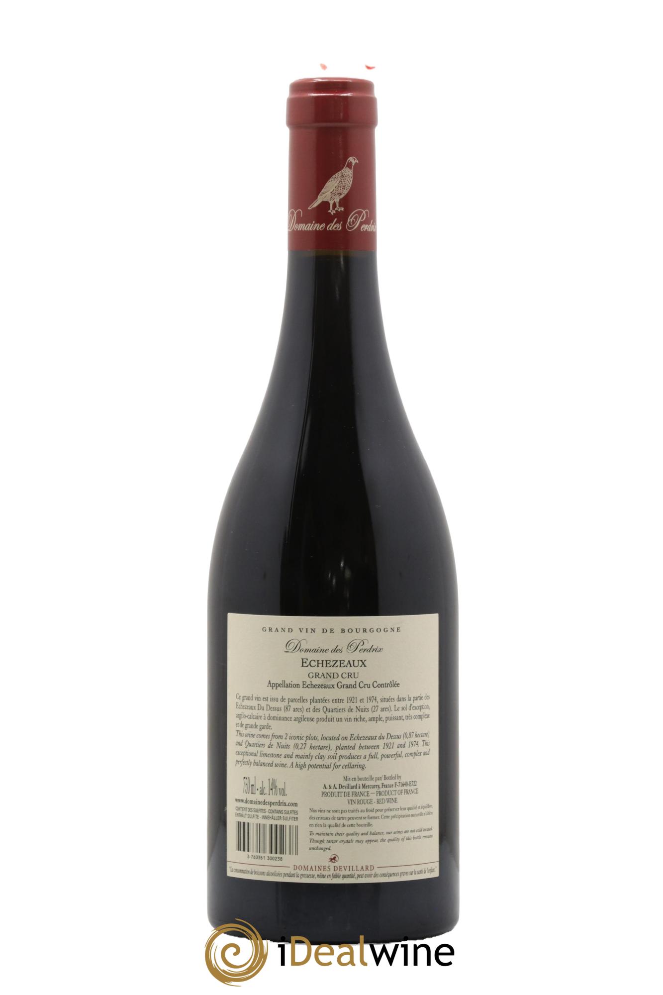 Echezeaux Grand Cru Perdrix (Domaine des) 2020 - Lot de 1 bouteille - 1