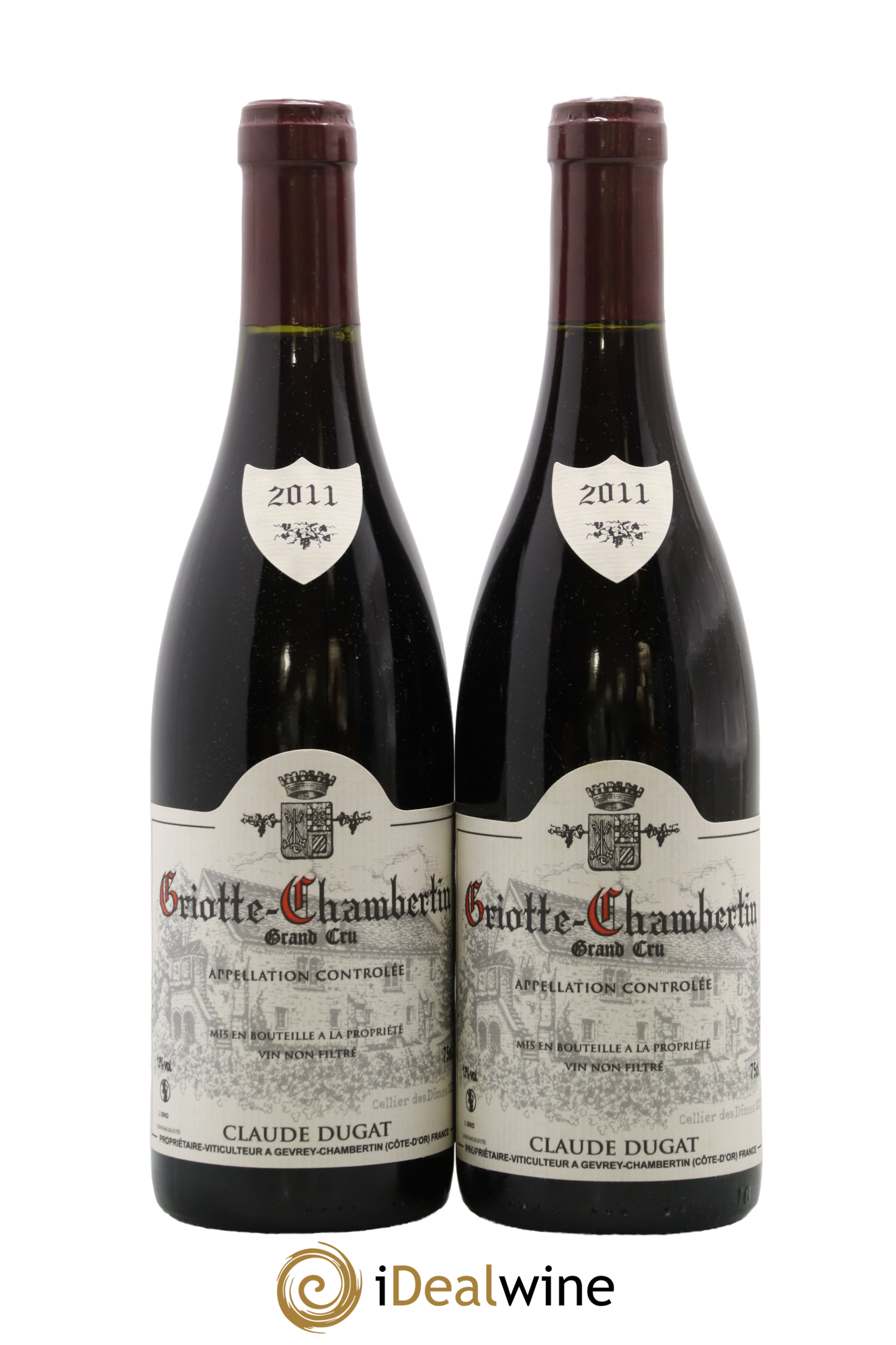 Griotte-Chambertin Grand Cru Claude Dugat 2011 - Lot of 2 bottles - 0