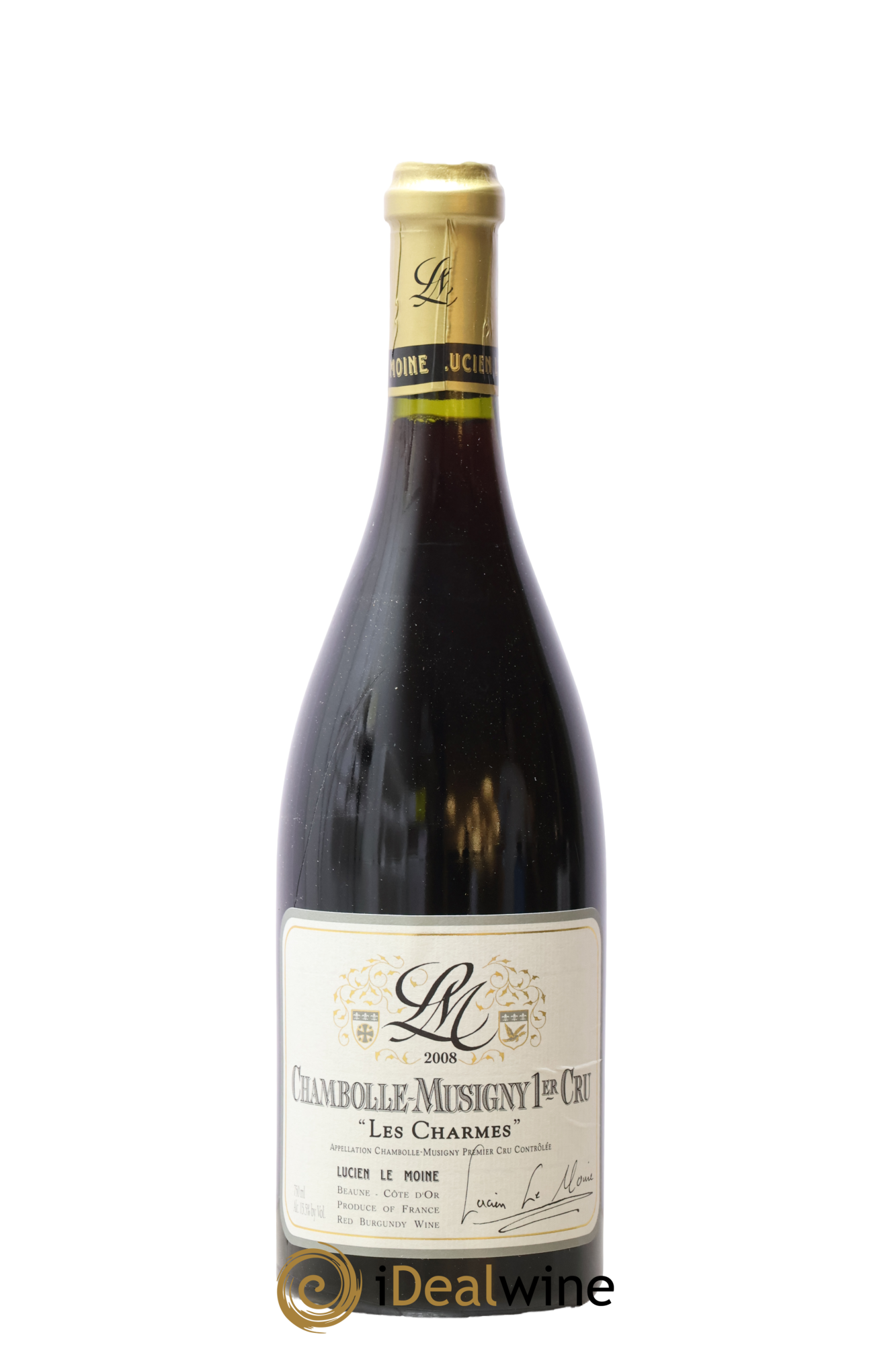 Chambolle-Musigny 1er Cru Les Charmes Lucien Le Moine 2008 - Lot de 1 bouteille - 0