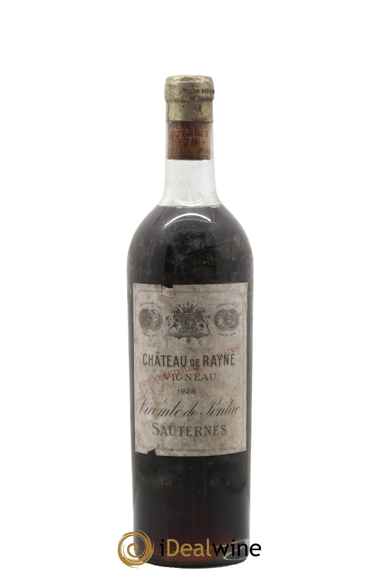 Château de Rayne Vigneau 1er Grand Cru Classé 1928 - Lot de 1 bouteille - 0
