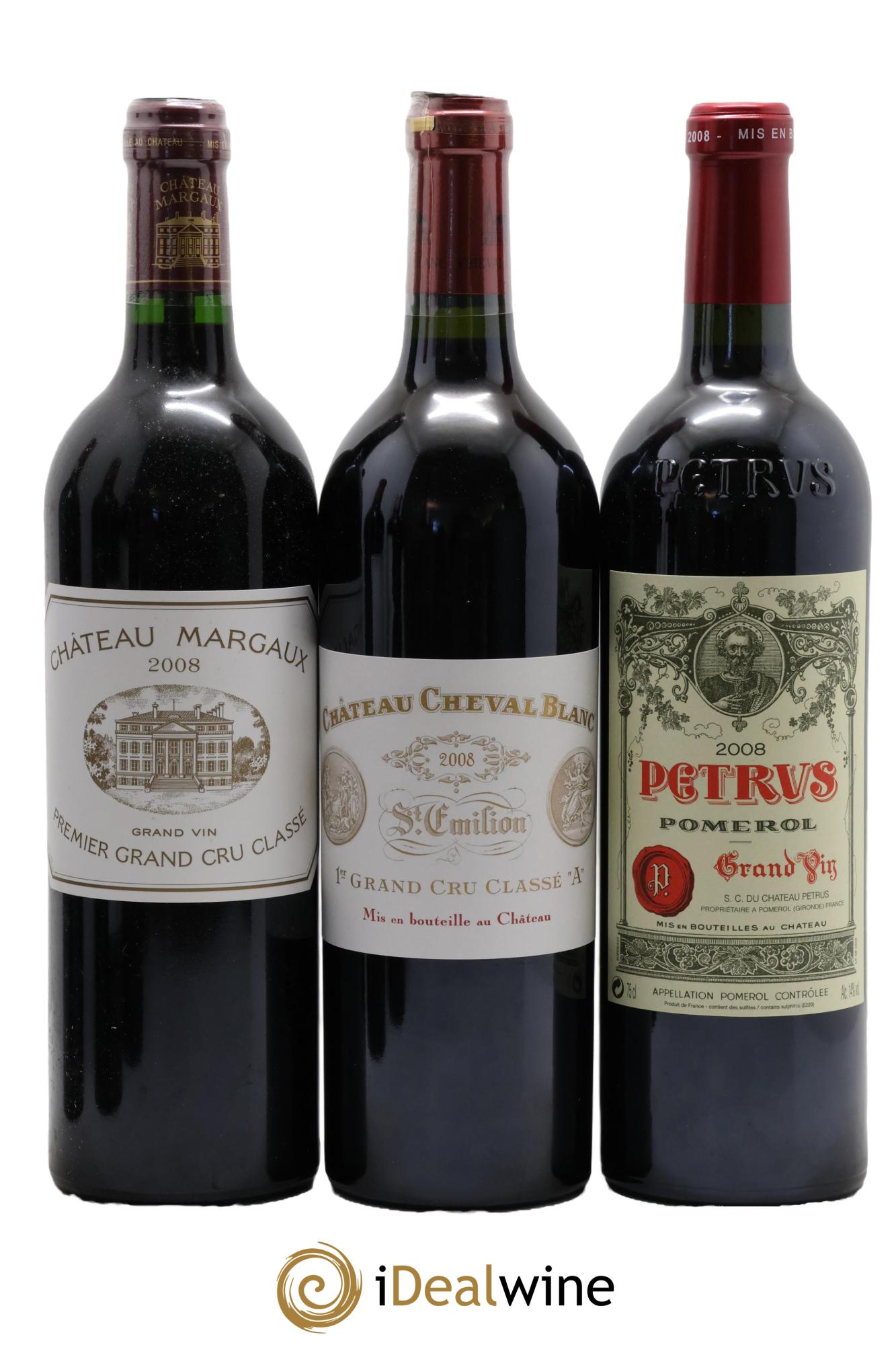Caisse Duclot Petrus - Lafitte - Margaux - Mouton Rothschild - Latour - Haut Brion - Mission Haut Brion - Cheval Blanc - Yquem 2008 - Lot of 9 bottles - 3