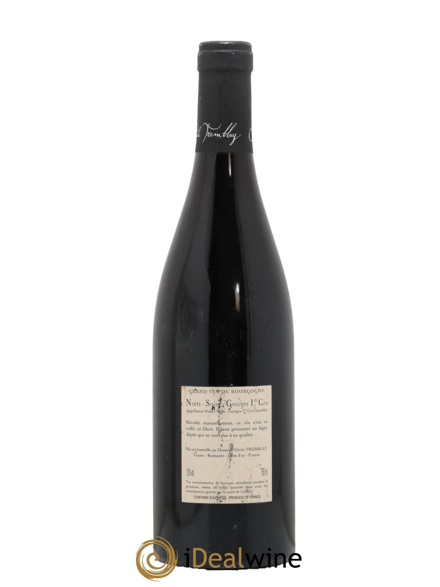 Nuits-Saint-Georges 1er Cru Les Murgers Cécile Tremblay 2010 - Lot de 1 bouteille - 1