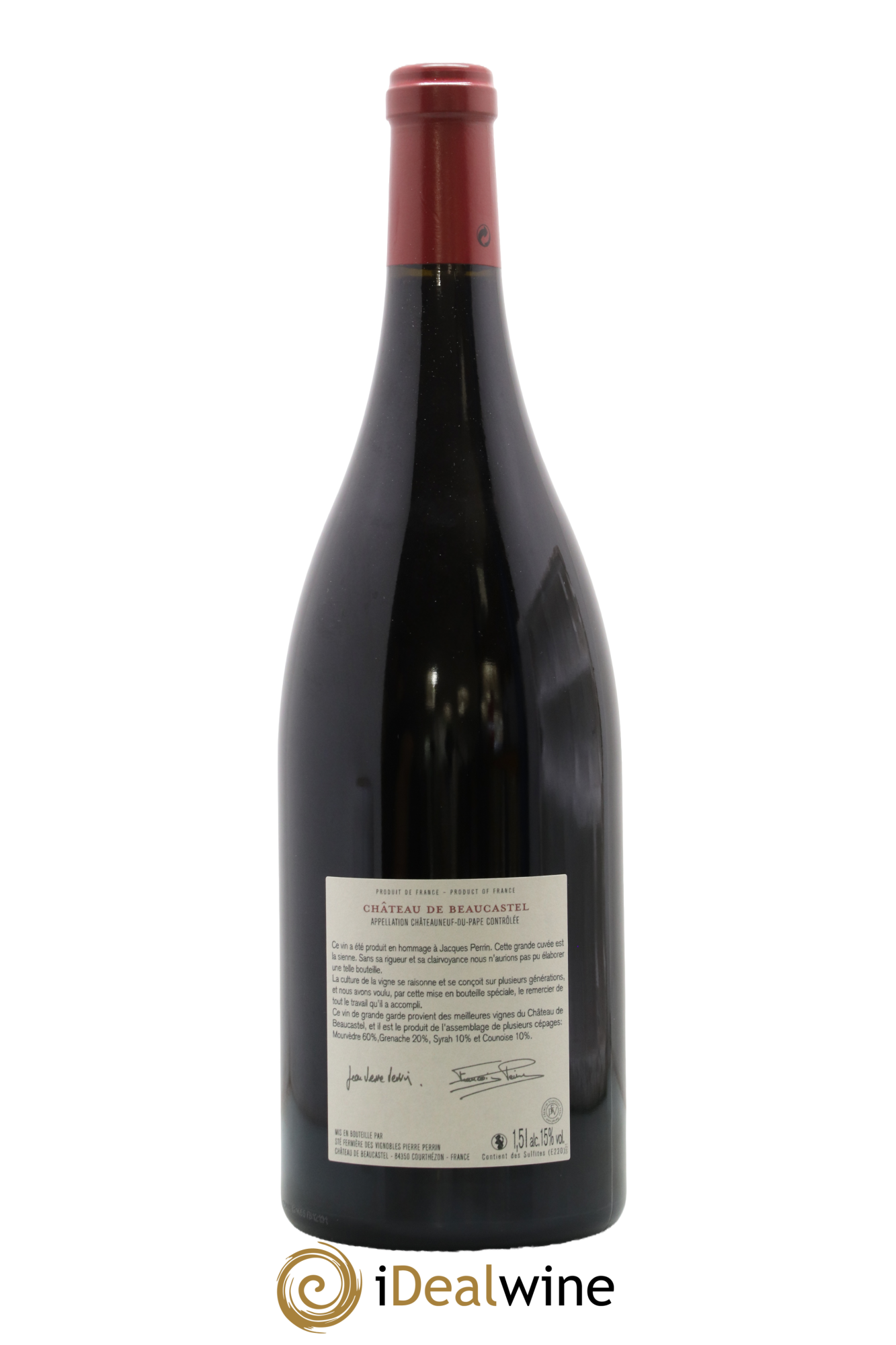 Châteauneuf-du-Pape Château de Beaucastel Hommage à Jacques Perrin Famille Perrin 2010 - Lot de 1 magnum - 1