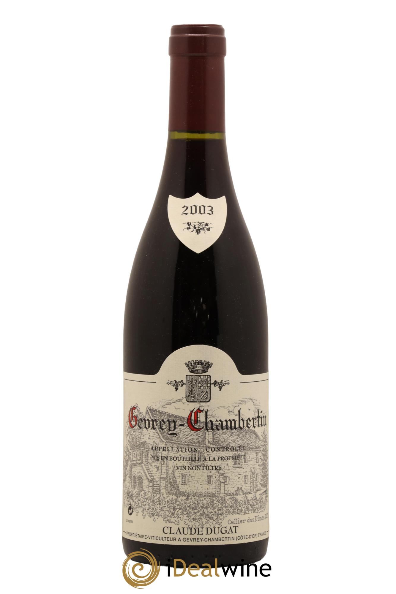 Gevrey-Chambertin Claude Dugat 2003 - Posten von 1 Flasche - 0