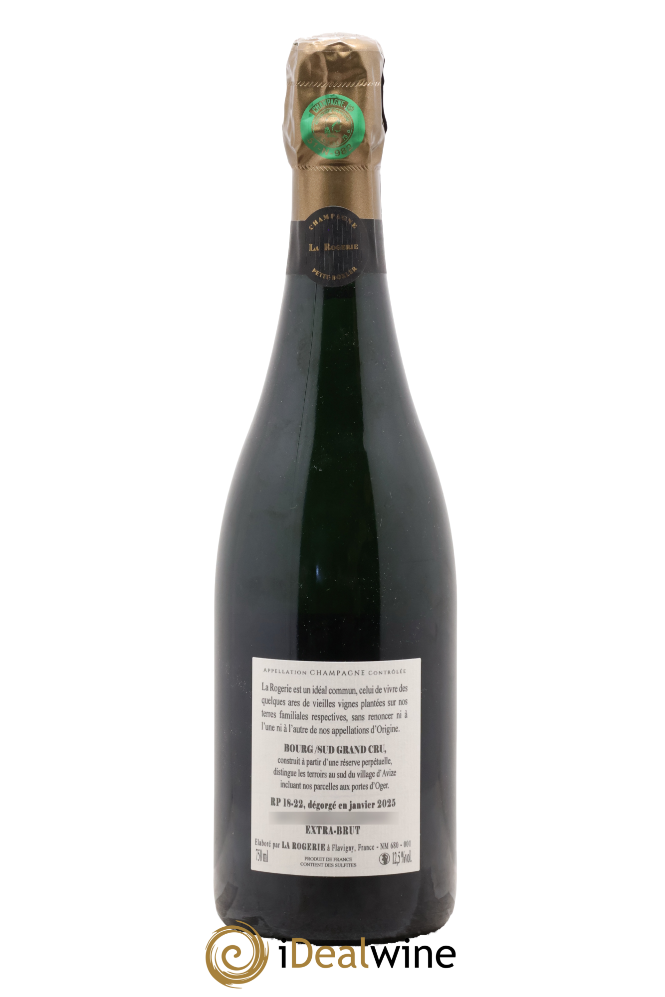 Bourg/Sud Réserve Perpétuelle Grand Cru Extra-Brut La Rogerie - Lot de 1 bouteille - 1