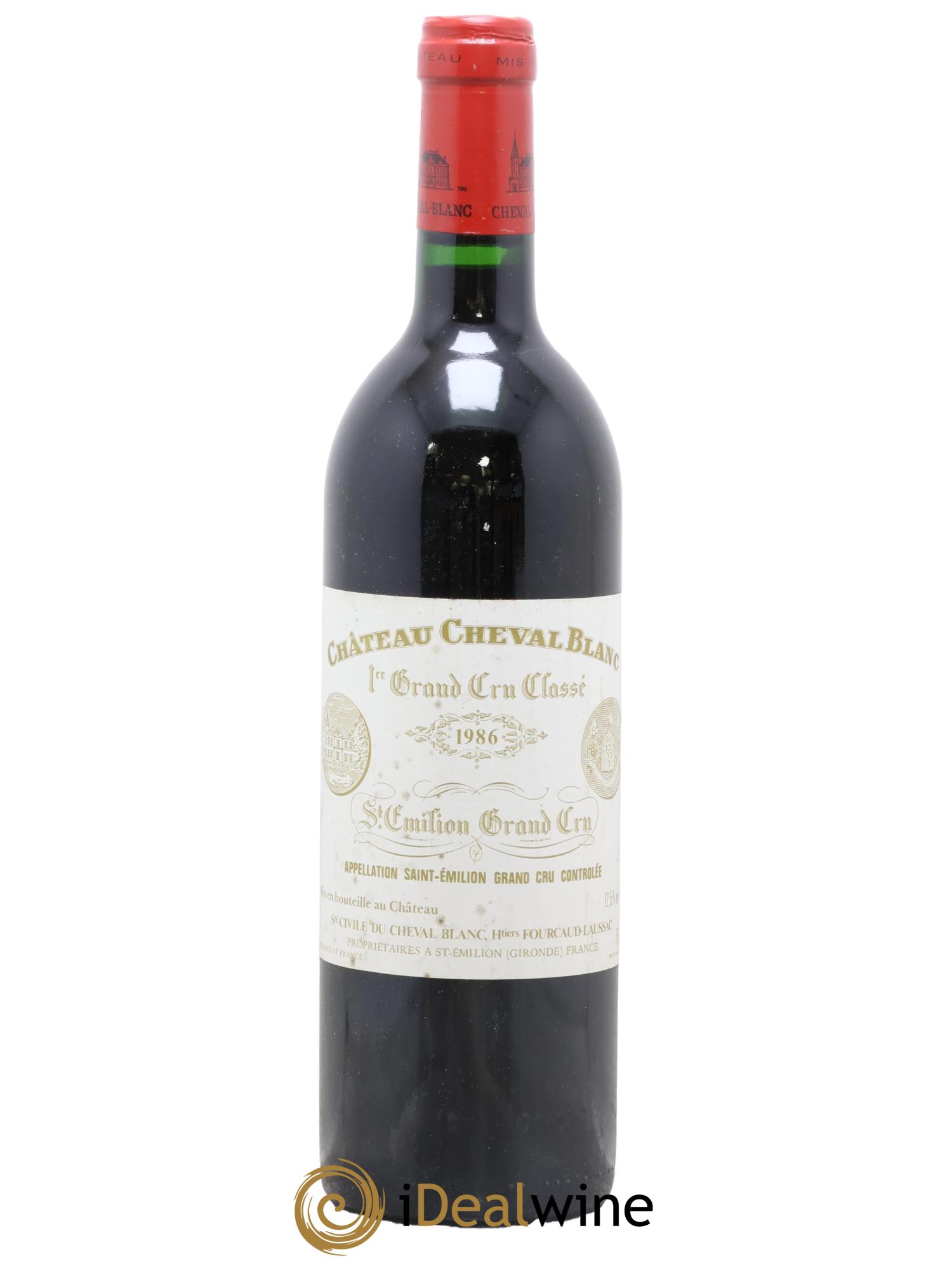 Château Cheval Blanc 1er Grand Cru Classé A 1986 - Lot de 1 bouteille - 0
