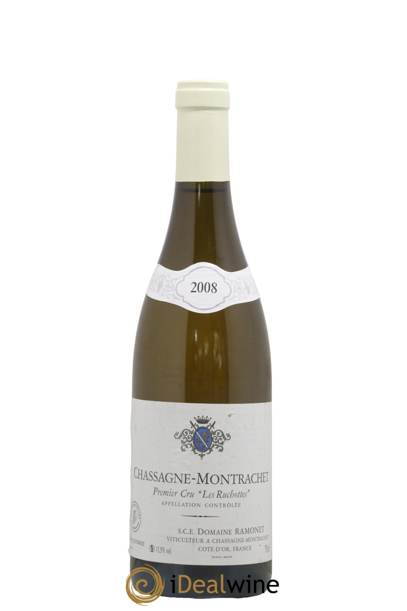 Chassagne-Montrachet 1er Cru Les Ruchottes Ramonet (Domaine) 2008 - Posten von 1 Flasche - 0