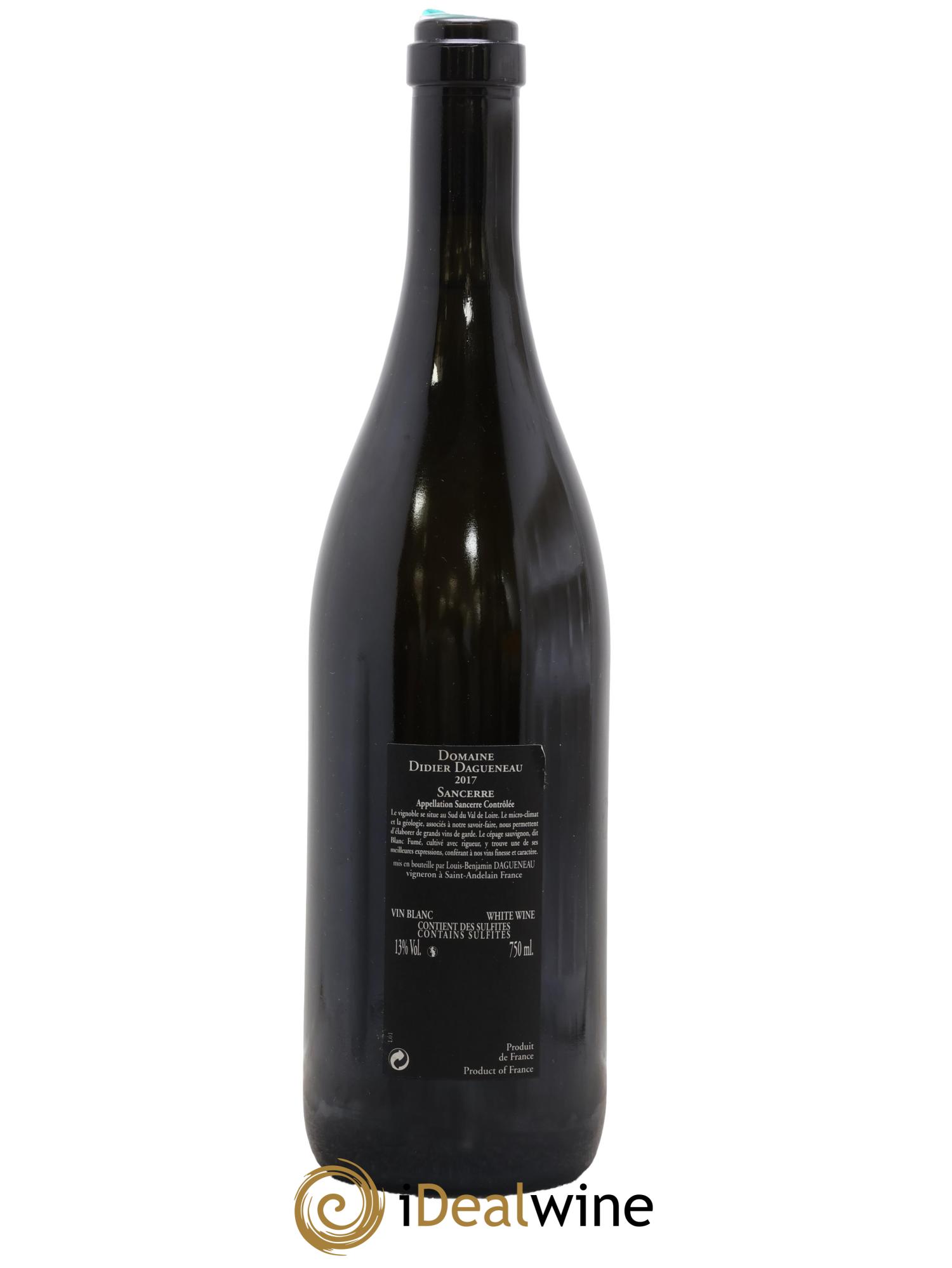 Sancerre Le Mont Damné Chavignol Dagueneau (Domaine Didier - Louis-Benjamin) 2017 - Lot de 1 bouteille - 1