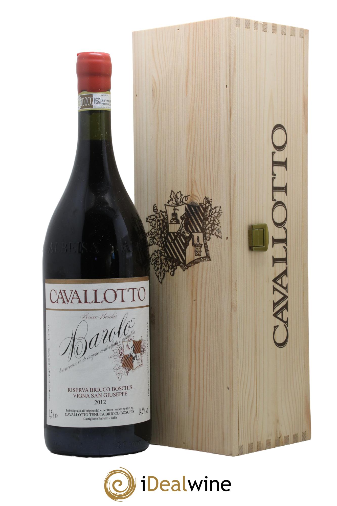 Barolo DOCG Riserva Bricco Boschis Vigna San Giuseppe Cavallotto 2012 - Lotto di 1 magnum - 0