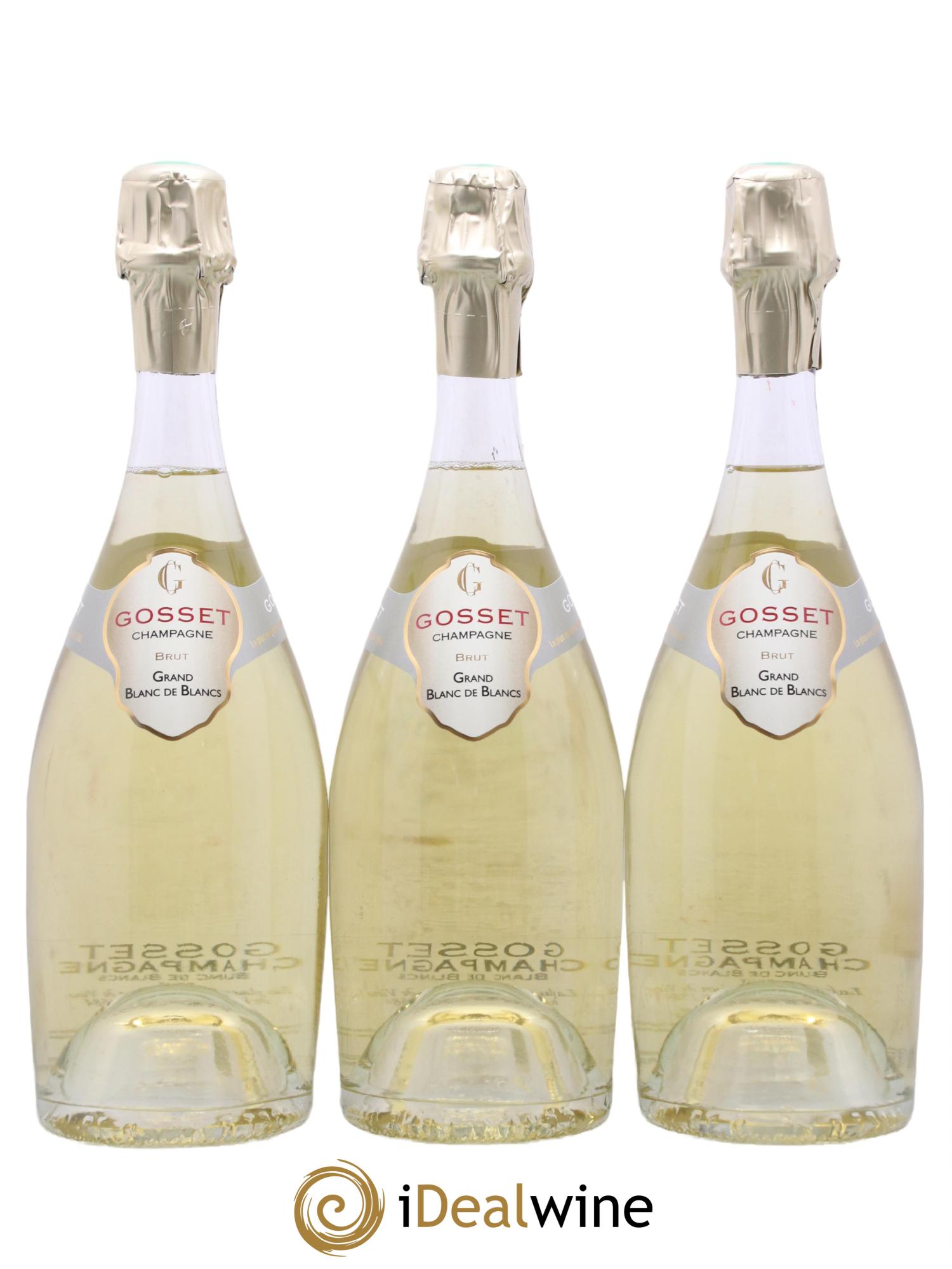Grand Blanc de Blancs Gosset - Lot de 3 bouteilles - 1