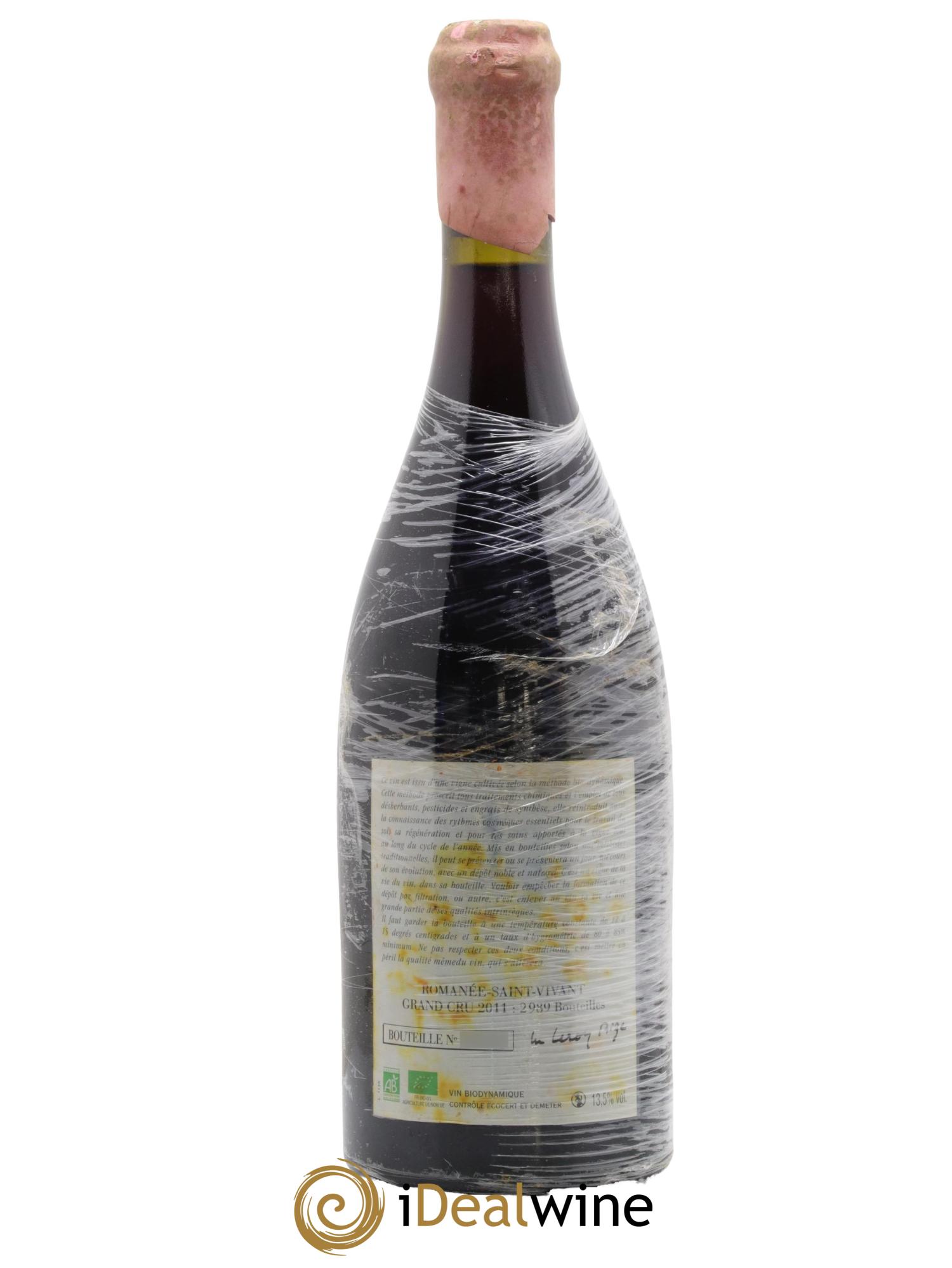 Romanée-Saint-Vivant Grand Cru Leroy (Domaine) 2011 - Lot of 1 bottle - 1