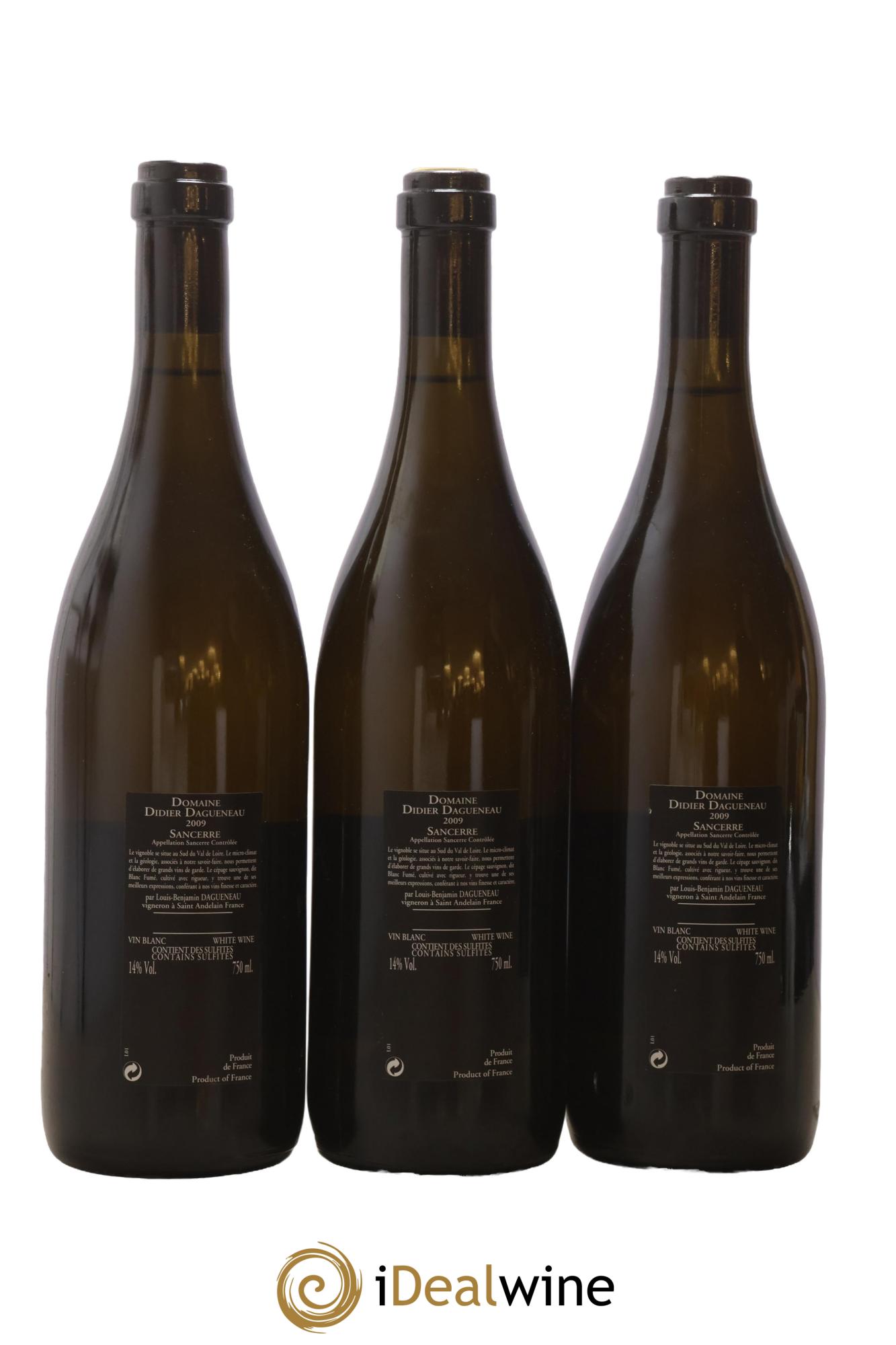 Sancerre Le Mont Damné Chavignol Dagueneau (Domaine Didier - Louis-Benjamin) 2009 - Lotto di 3 bottiglie - 1