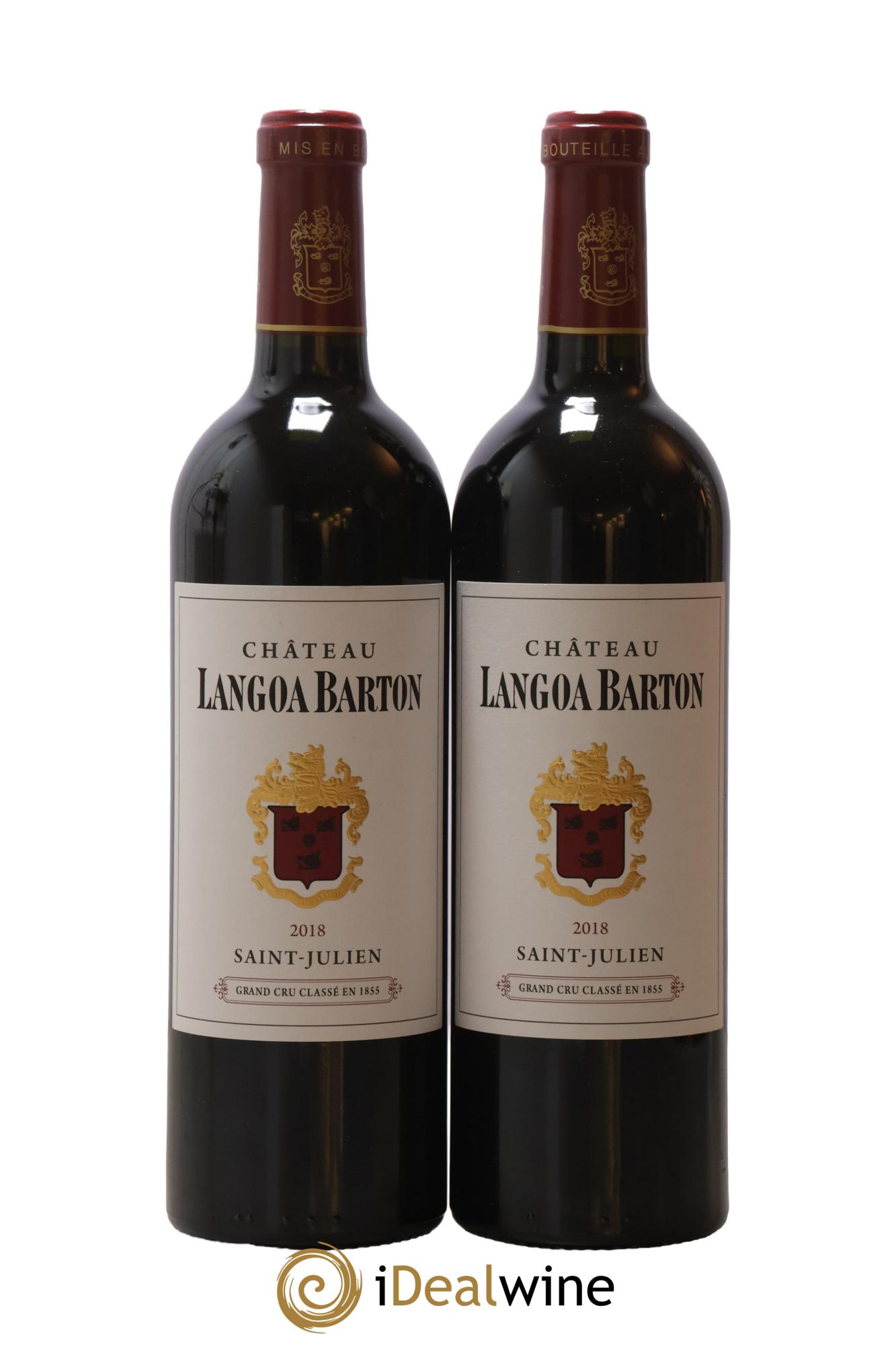 Château Langoa Barton 3ème Grand Cru Classé 2018 - Lot de 2 bouteilles - 0