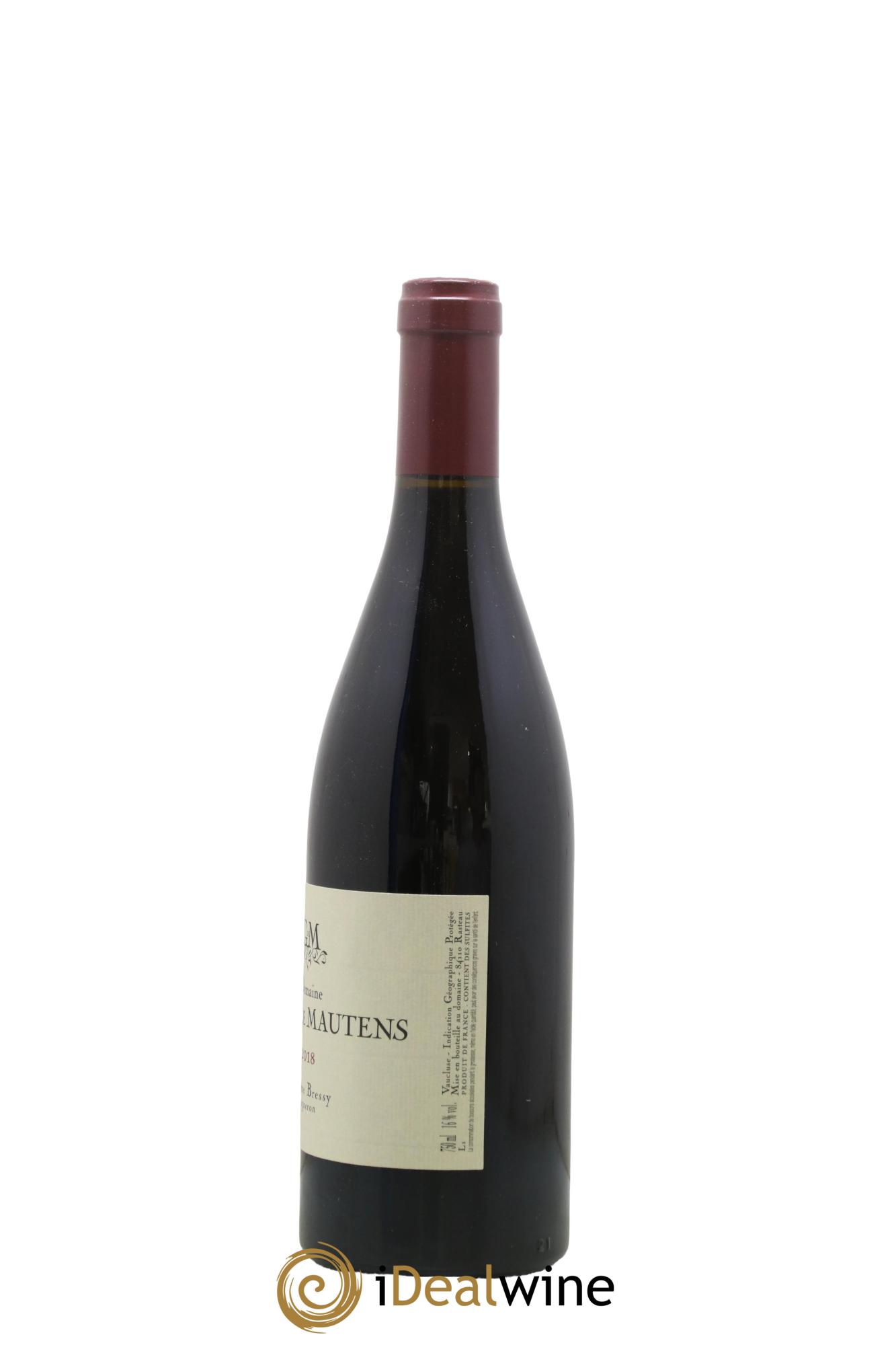 IGP Vaucluse (Vin de Pays de Vaucluse) Domaine Gourt de Mautens - Jérôme Bressy  2018 - Lot de 1 bouteille - 1