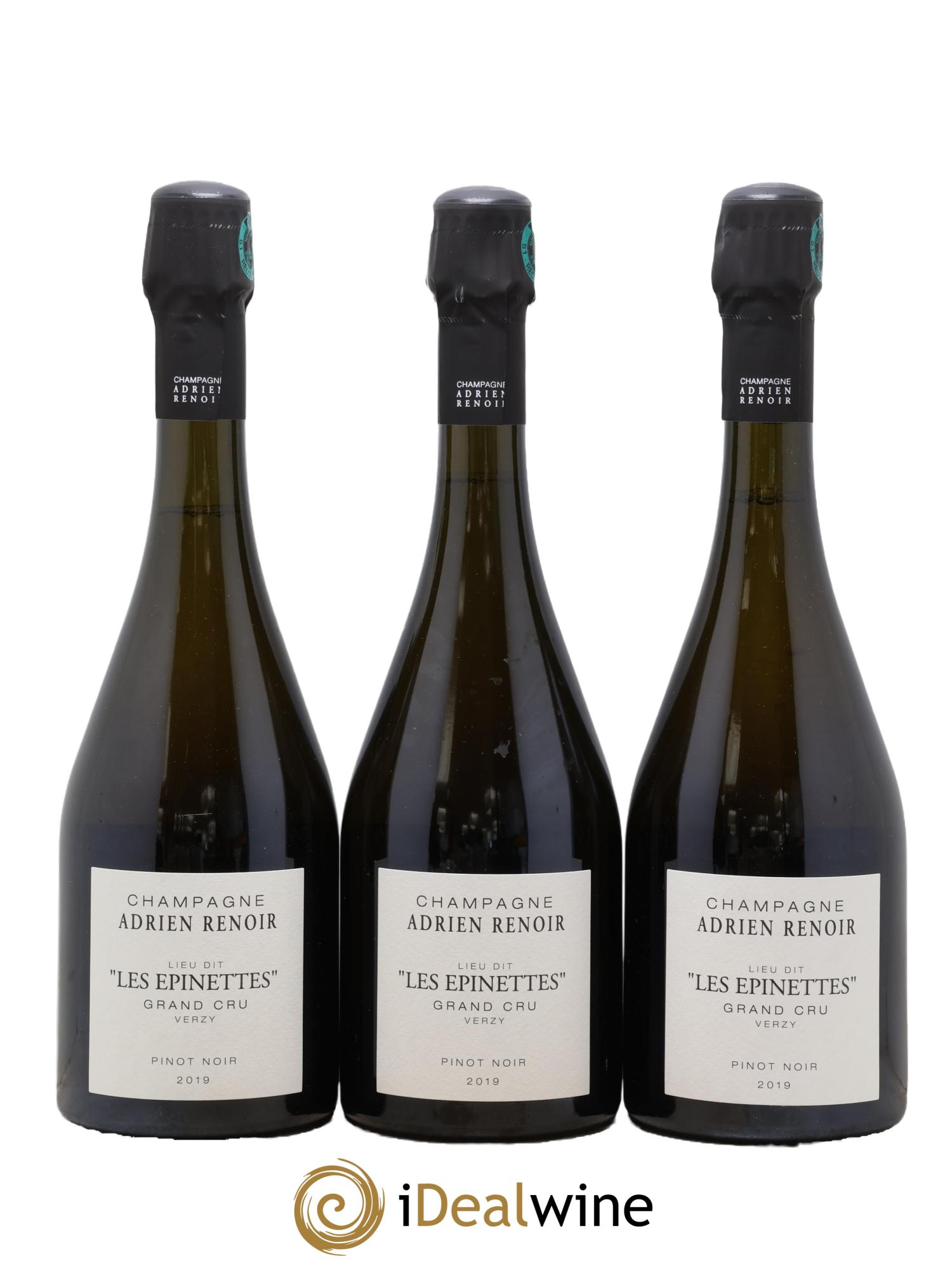 Les Epinettes Adrien Renoir 2019 - Posten von 3 Flaschen - 0