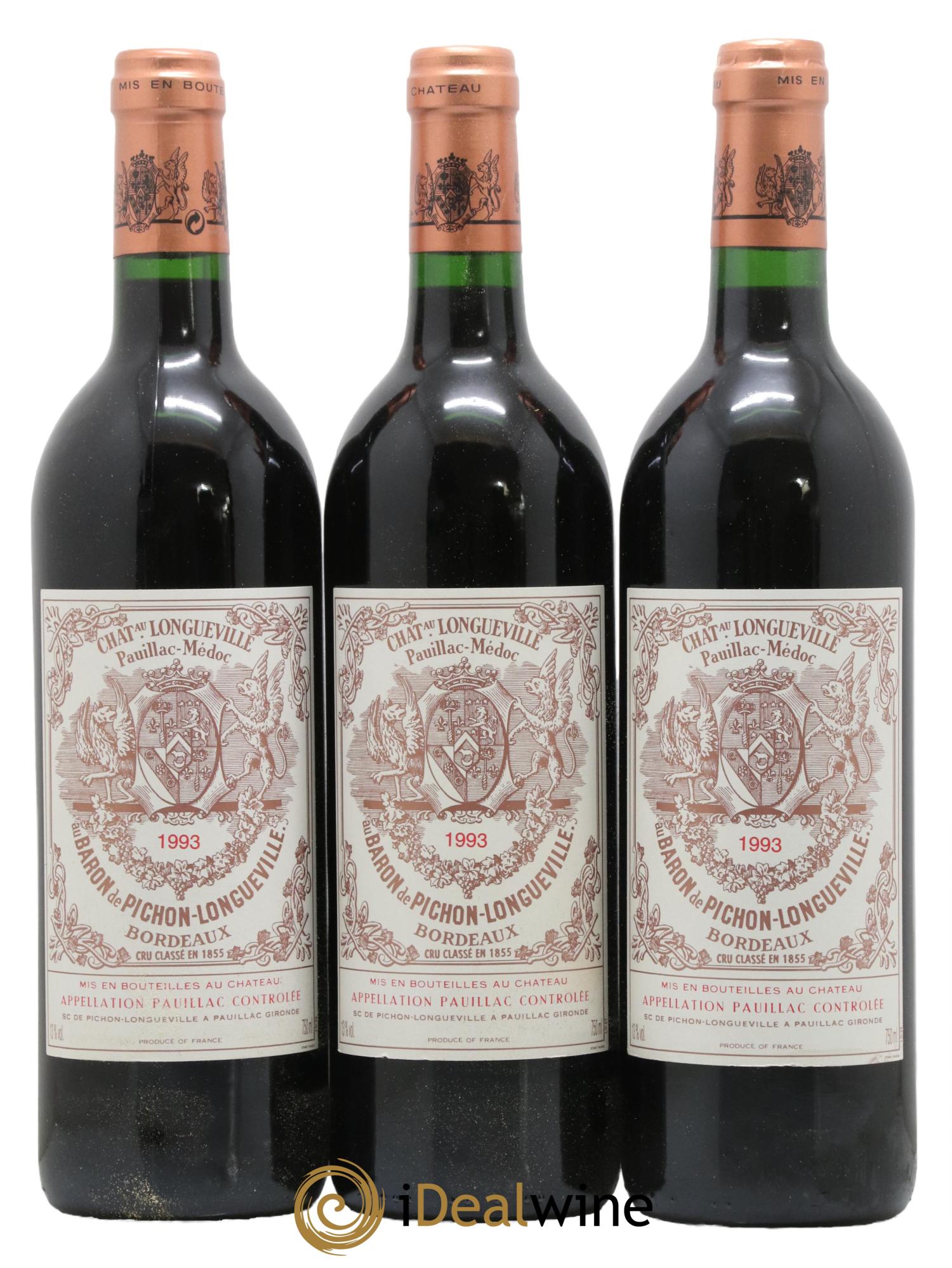 Pichon Longueville Baron 2ème Grand Cru Classé 1993 - Lot de 6 bouteilles - 2