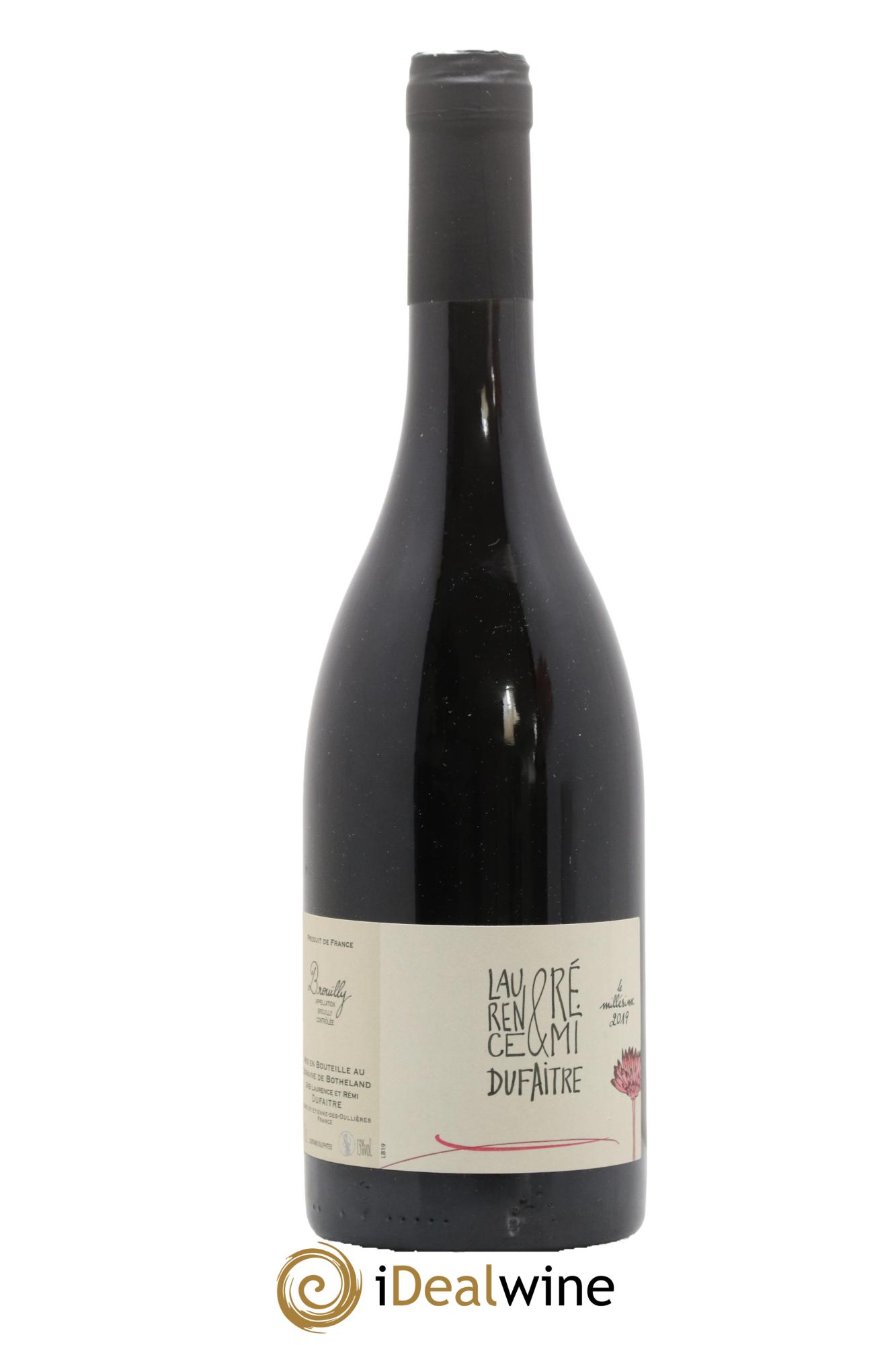 Brouilly Laurence & Rémi Dufaitre 2019 - Lot de 1 bouteille - 0