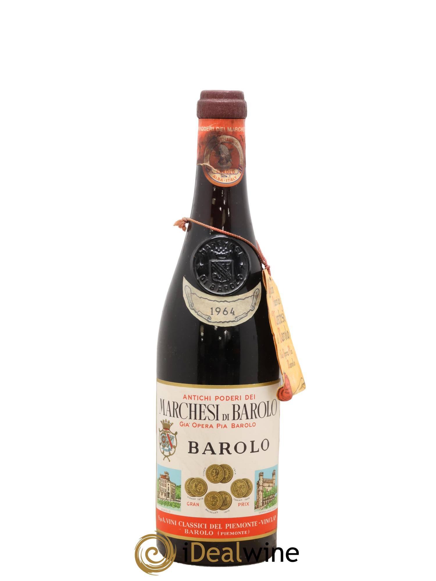 Barolo DOCG Marchesi di Barolo 1964 - Lotto di 1 bottiglia - 0