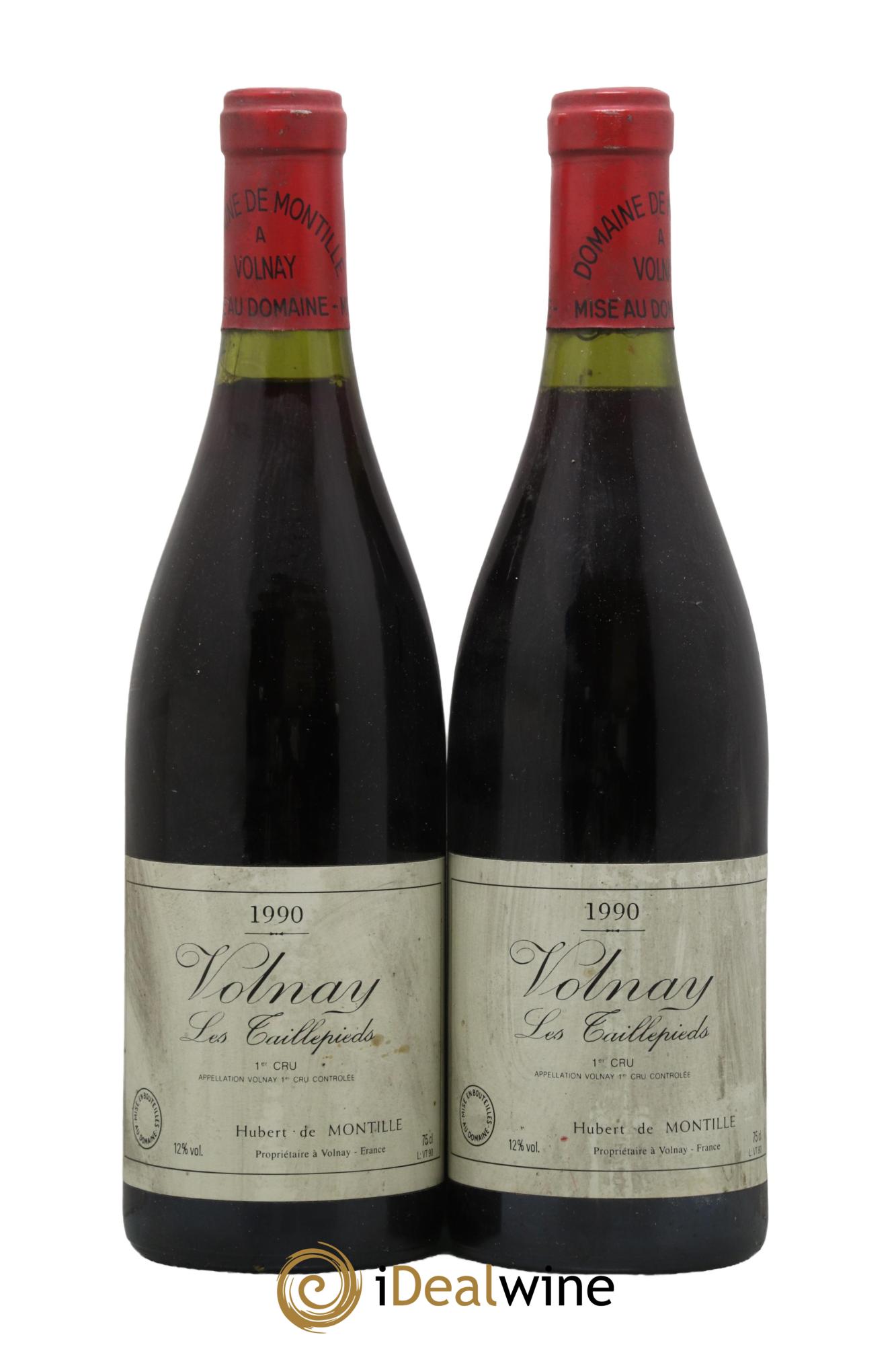 Volnay 1er Cru Les Taillepieds De Montille (Domaine) 1990 - Lot de 2 bouteilles - 0