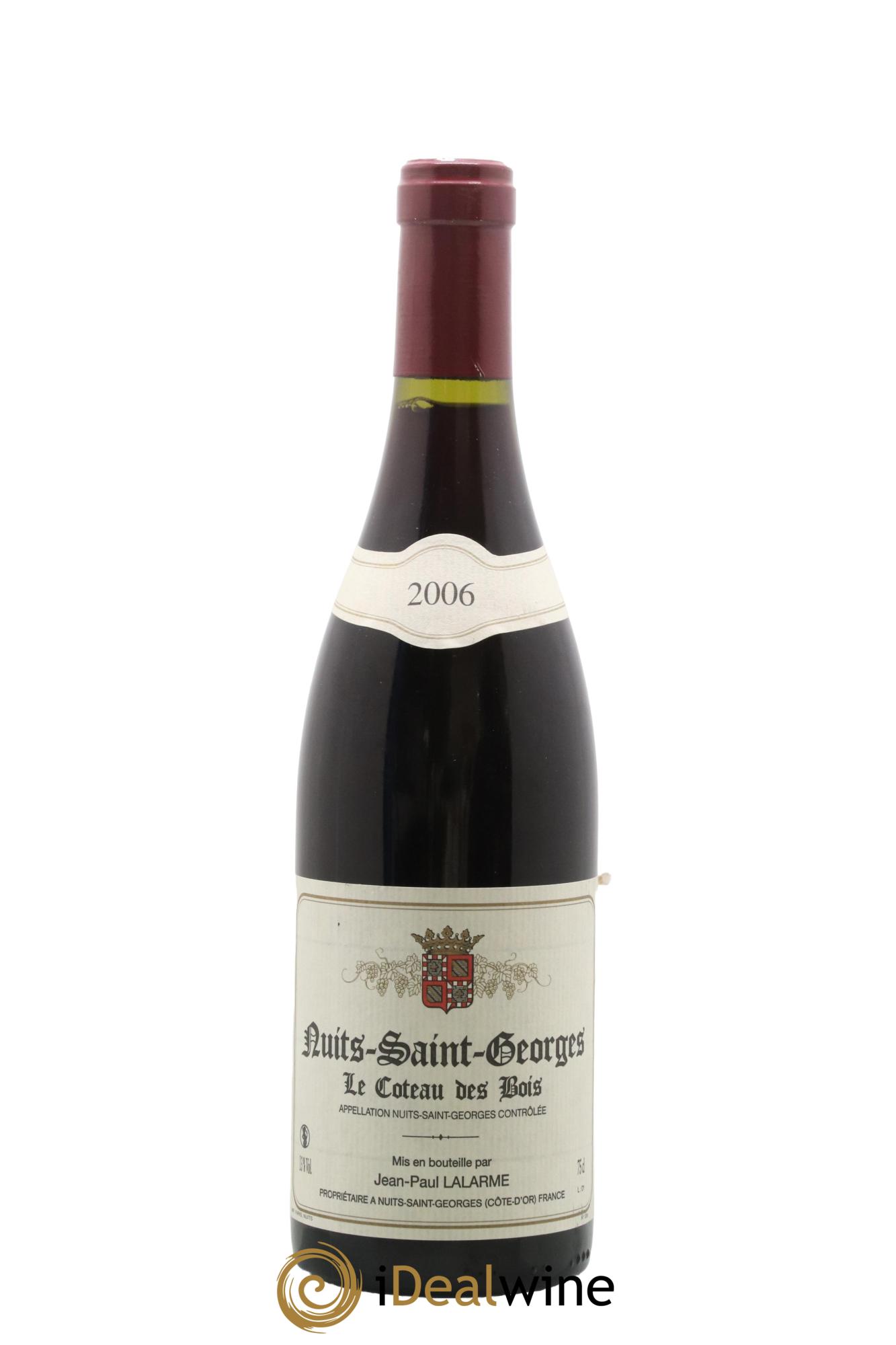 Nuits-Saint-Georges Le Coteau des Bois Domaine Jean-Paul Lalarme 2006 - Lot de 1 bouteille - 0