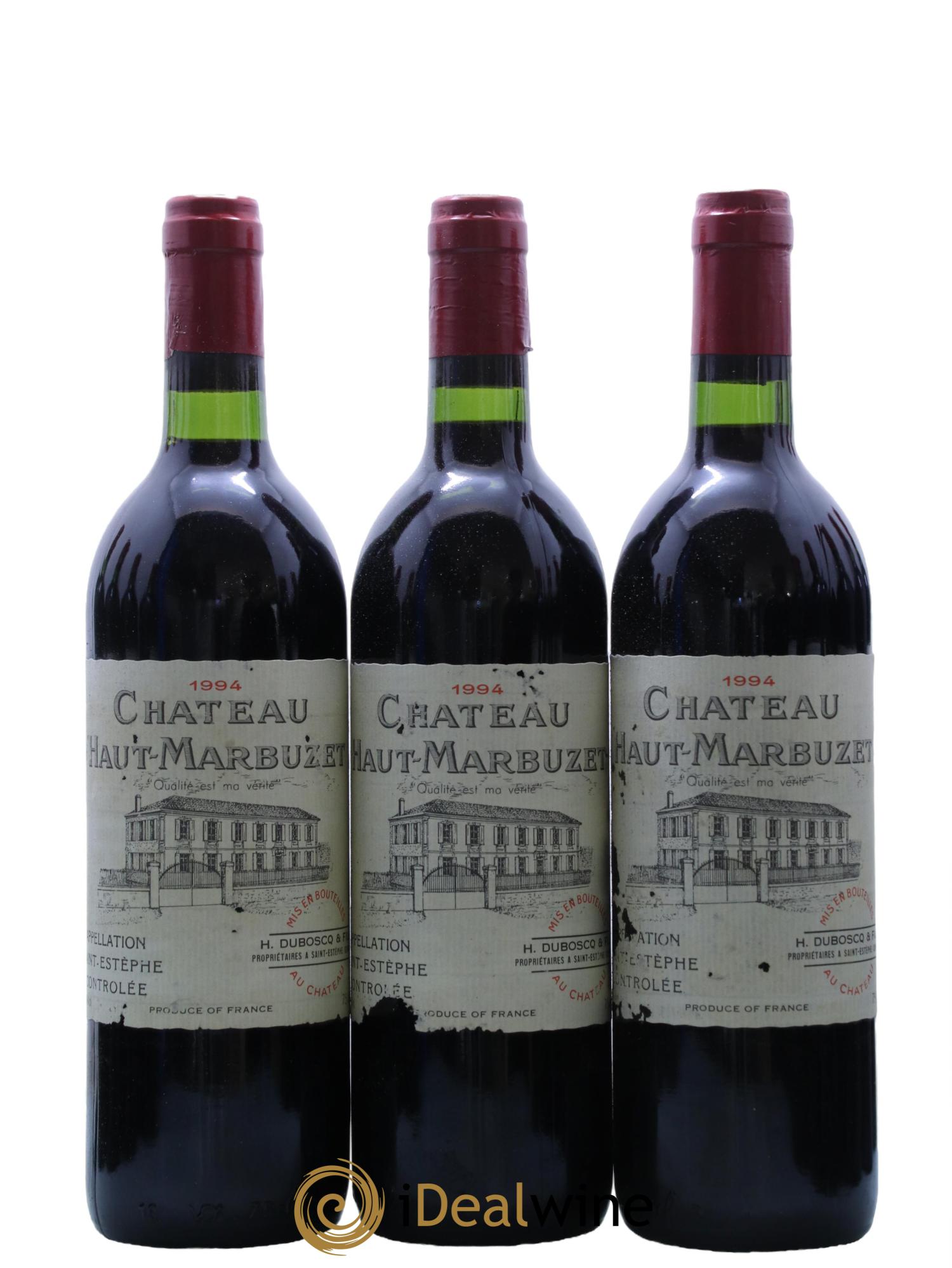Château Haut Marbuzet 1994 - Lot de 12 bouteilles - 1