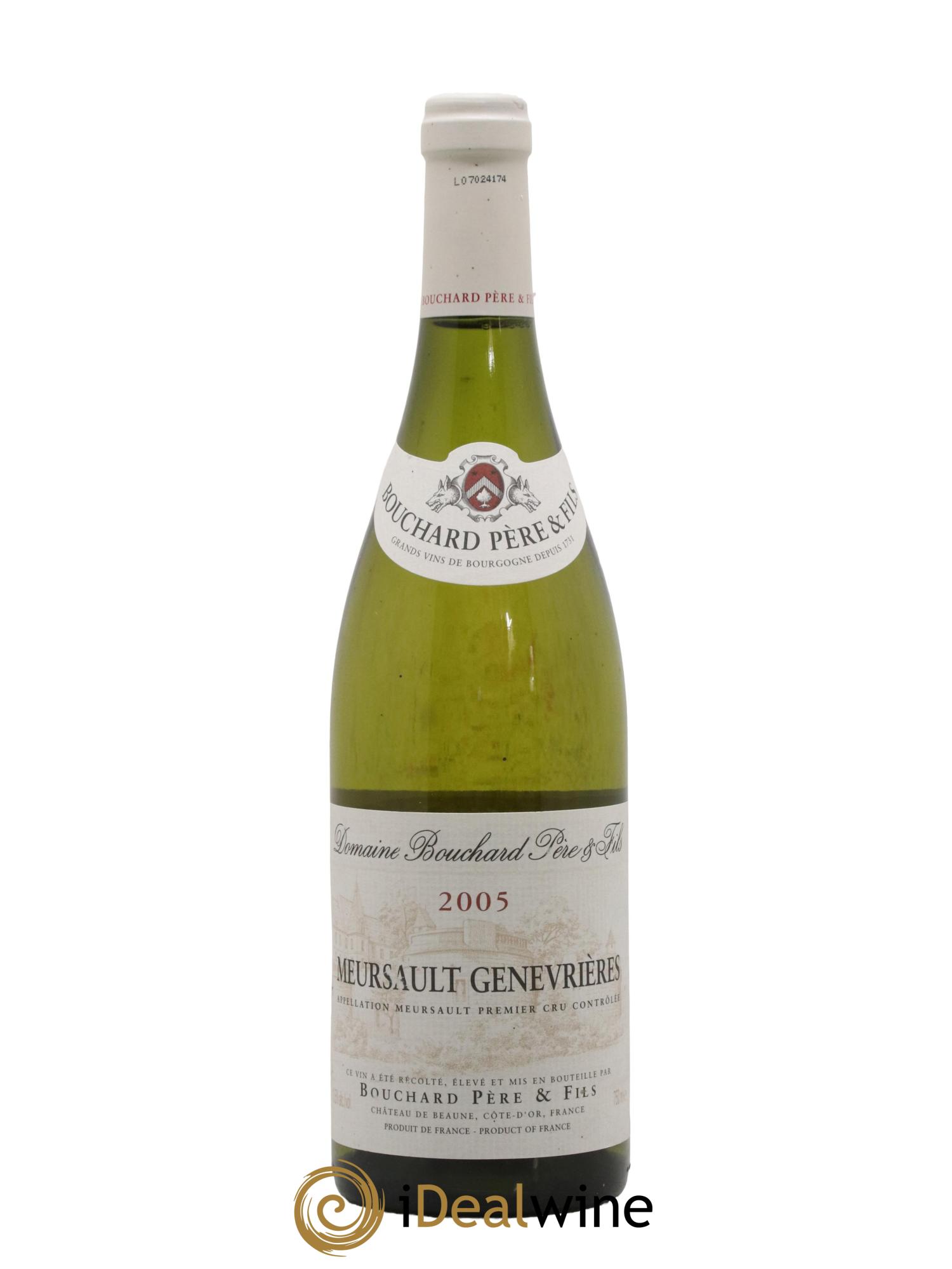 Meursault 1er Cru Genevrières Bouchard Père & Fils 2005 - Posten von 1 Flasche - 0