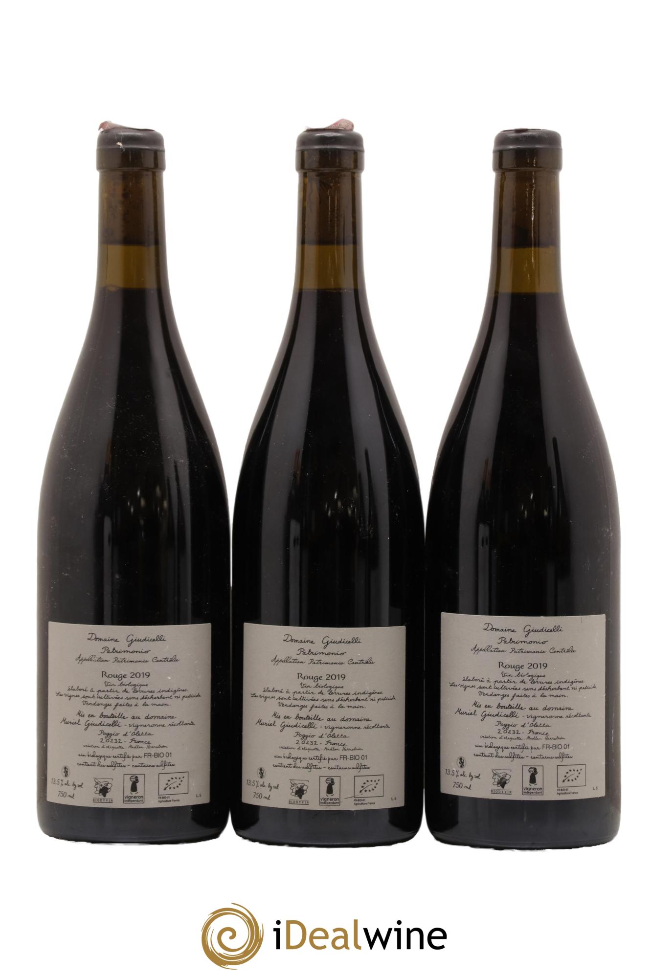 Patrimonio Domaine Giudicelli 2019 - Lot de 3 bouteilles - 1