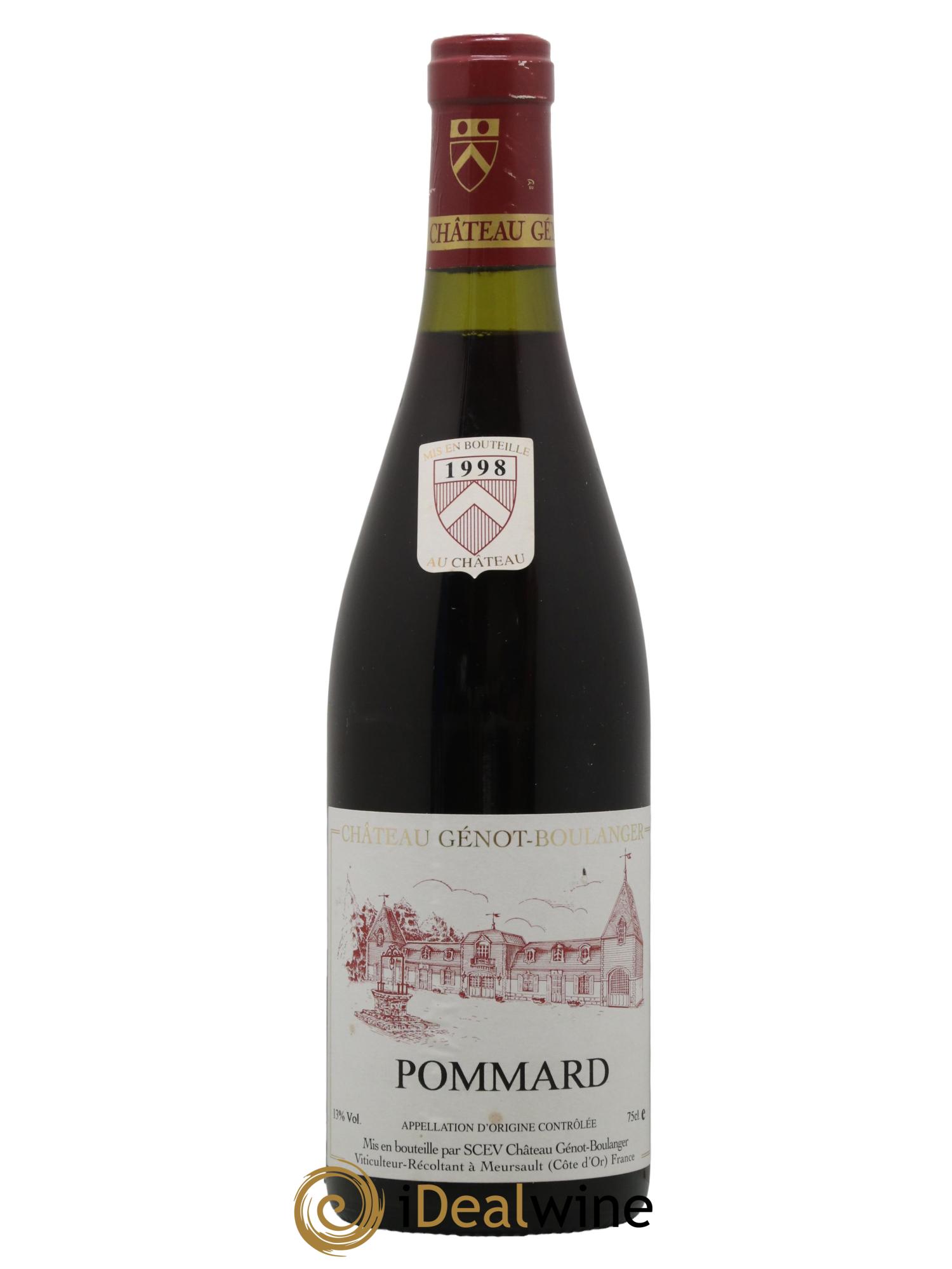 Pommard Château Génot-Boulanger 1998 - Lot de 1 bouteille - 0