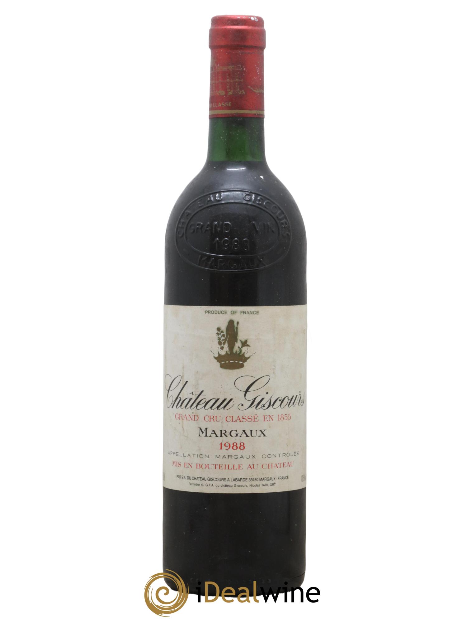 Château Giscours 3ème Grand Cru Classé 1988 - Lot de 1 bouteille - 0