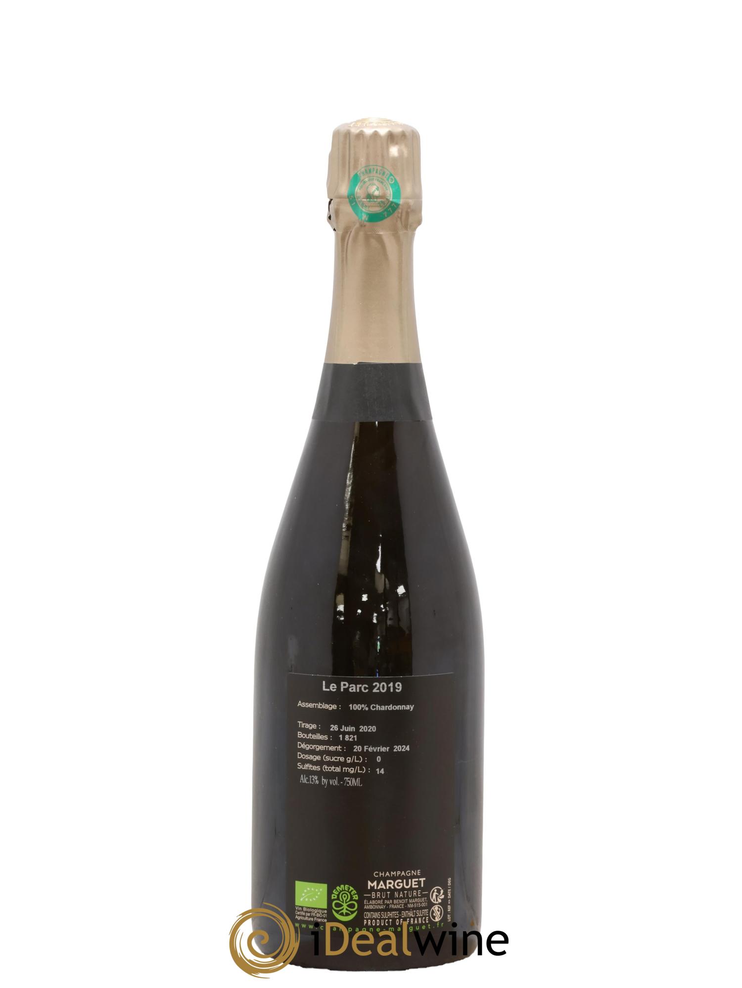 Le Parc Grand Cru Brut Nature Marguet 2019 - Lot of 1 bottle - 1