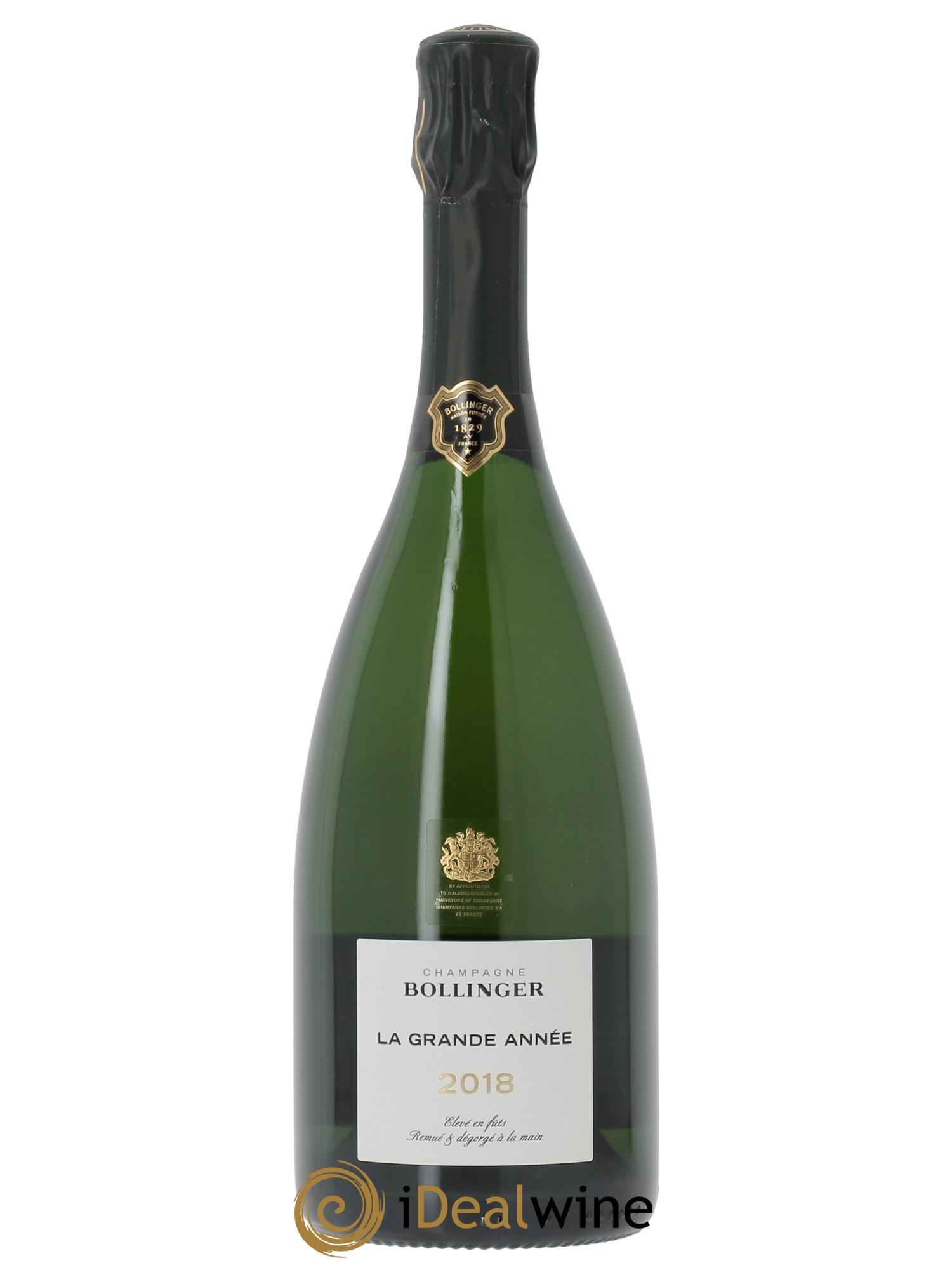 Grande Année Brut Bollinger (Cassetta in legno a partire da Oui bt) 2018 - Lotto di 1 bottiglia - 1