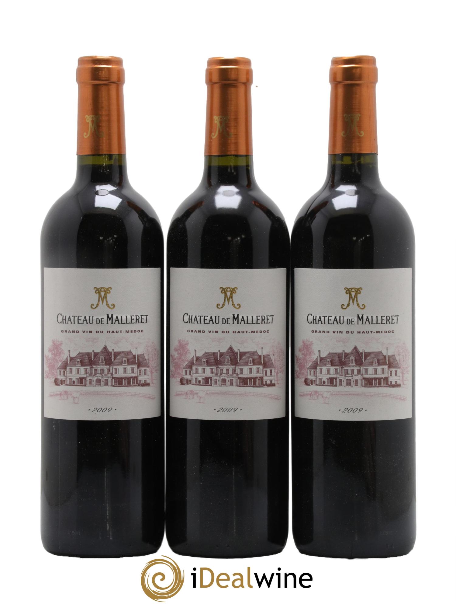 Château de Malleret Cru Bourgeois 2009 - Lot de 3 bouteilles - 0