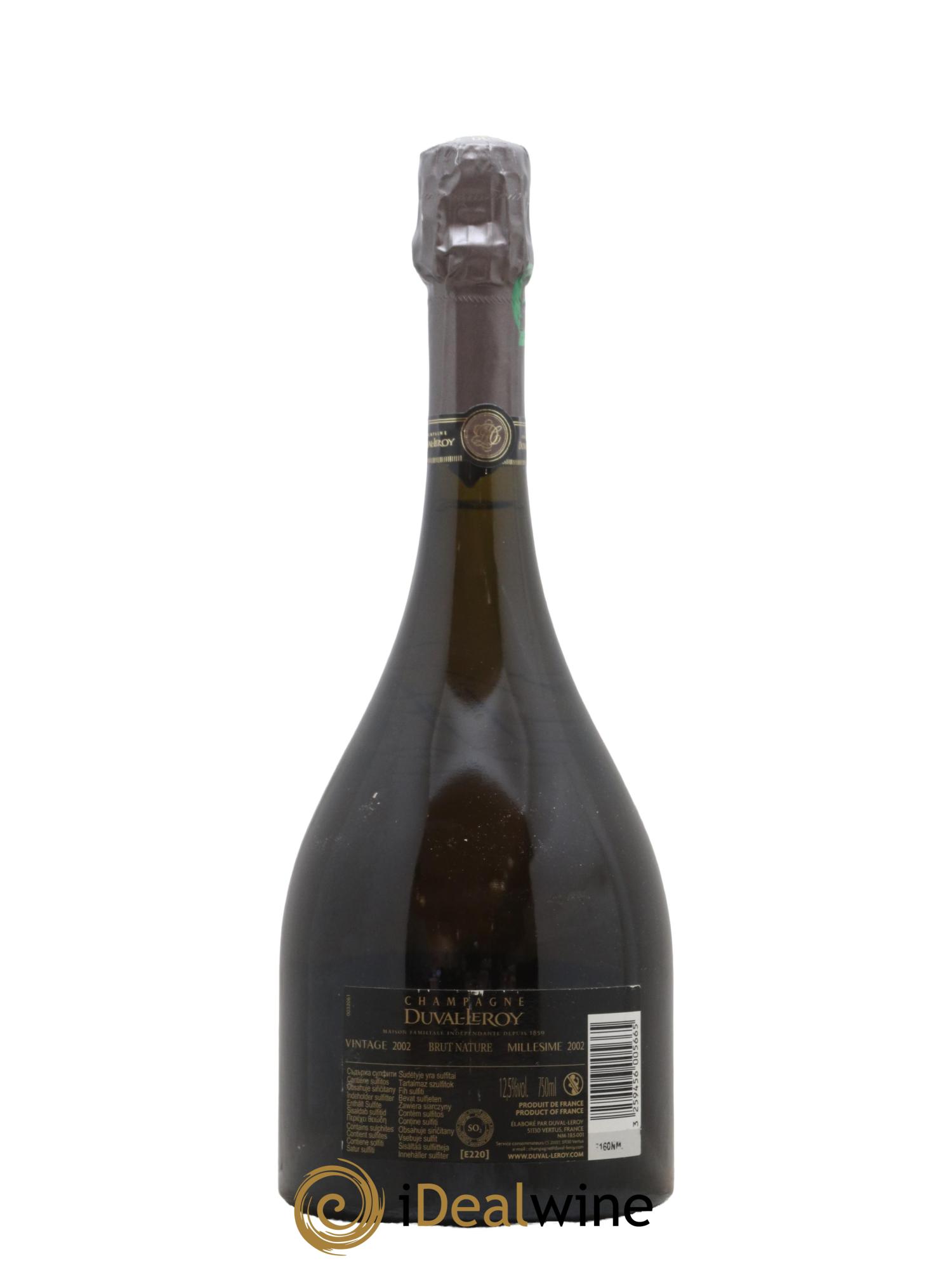 Femme de Champagne Duval-Leroy 2002 - Lot de 1 bouteille - 1