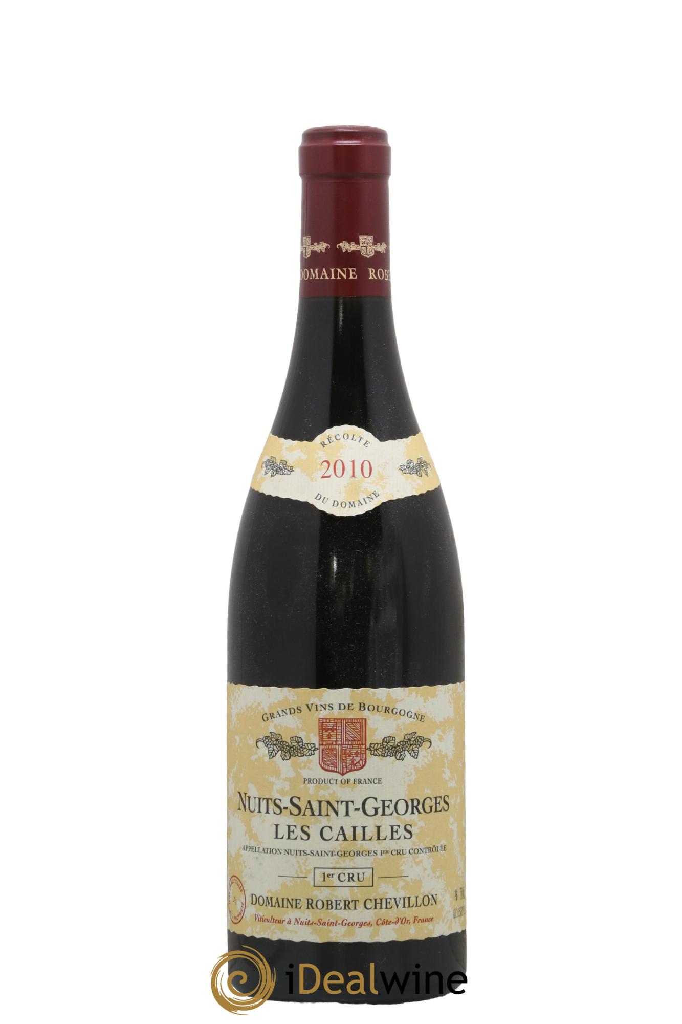 Nuits-Saint-Georges 1er Cru Les Cailles Robert Chevillon 2010 - Lot de 1 bouteille - 0
