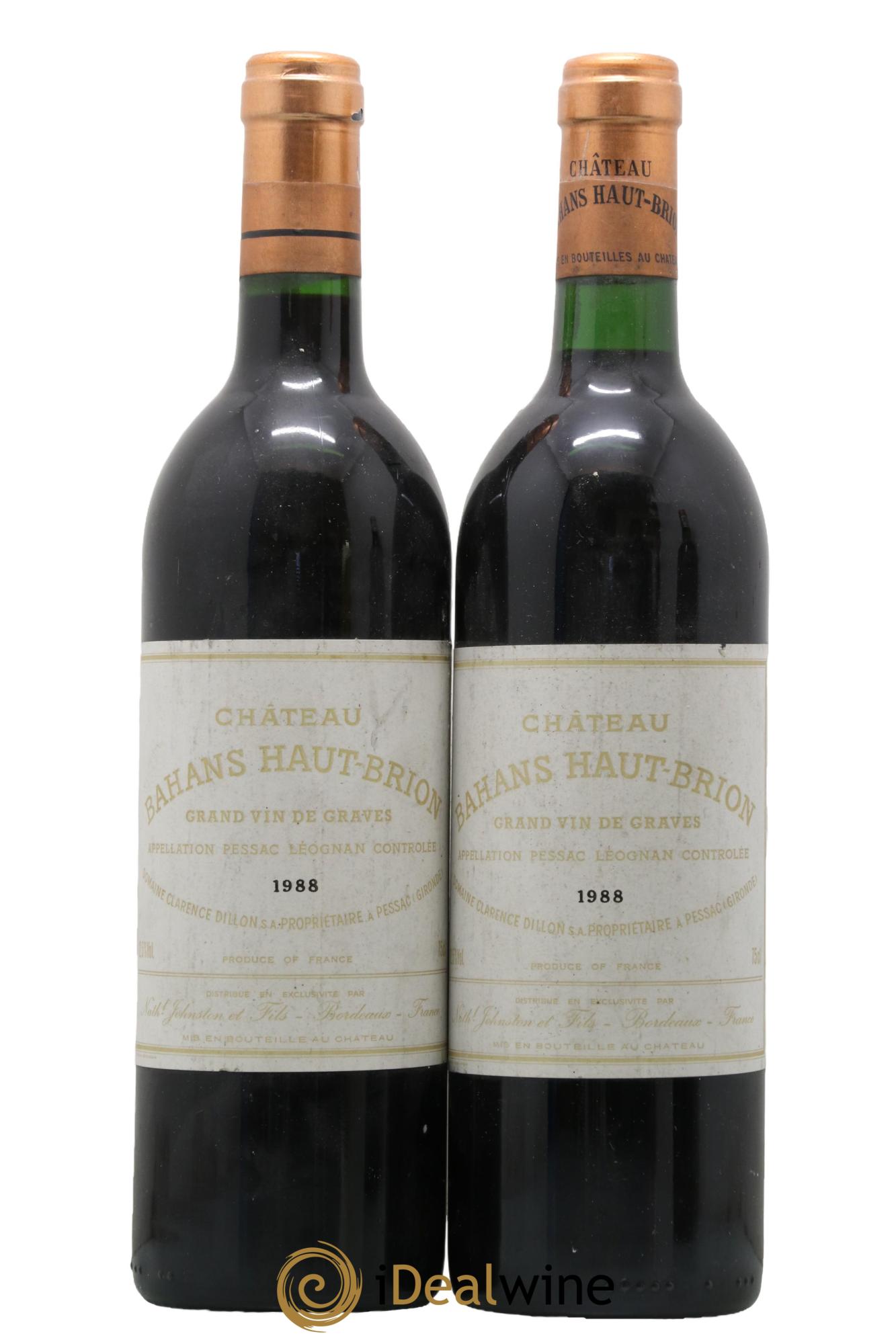 Clarence (Bahans) de Haut-Brion Second Vin 1988 - Lot of 2 bottles - 0