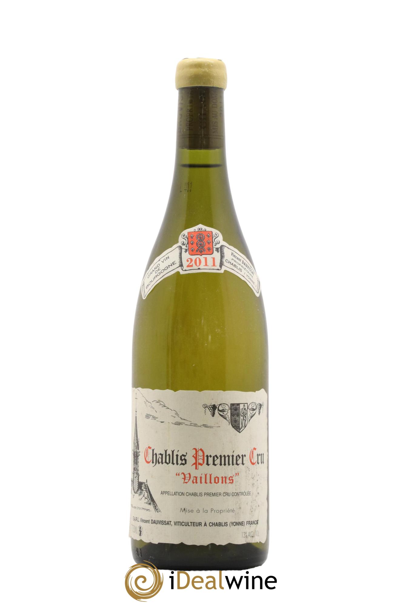 Chablis 1er Cru Vaillons Vincent Dauvissat (Domaine) 2011 - Lot de 1 bouteille - 0