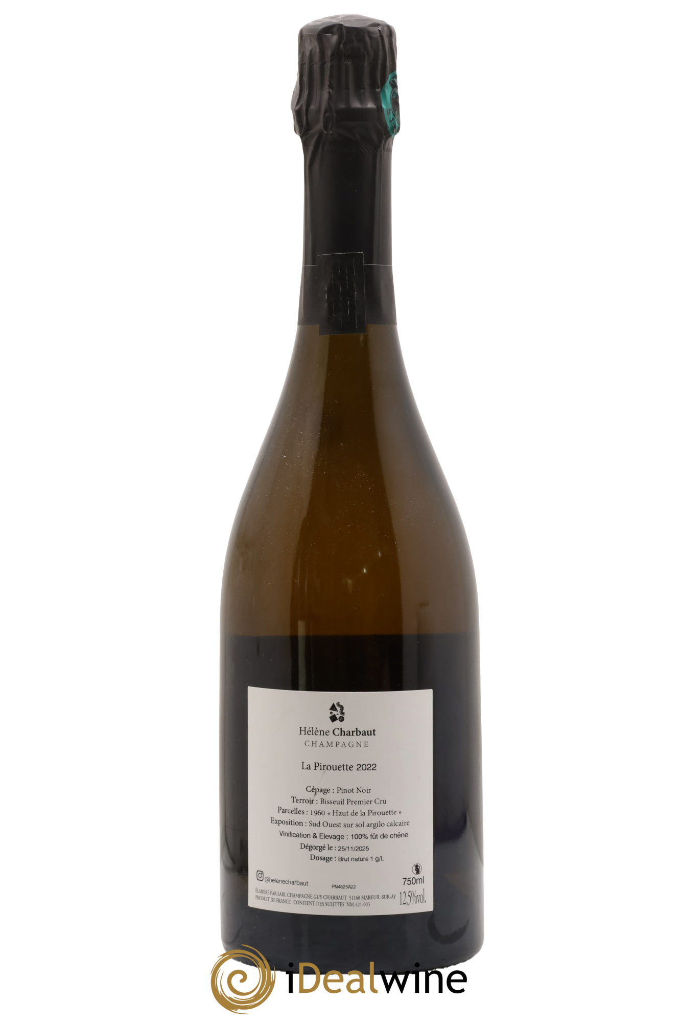 La Pirouette Premier Cru Brut nature Hélène Charbaut 2022 - Posten von 1 Flasche - 1
