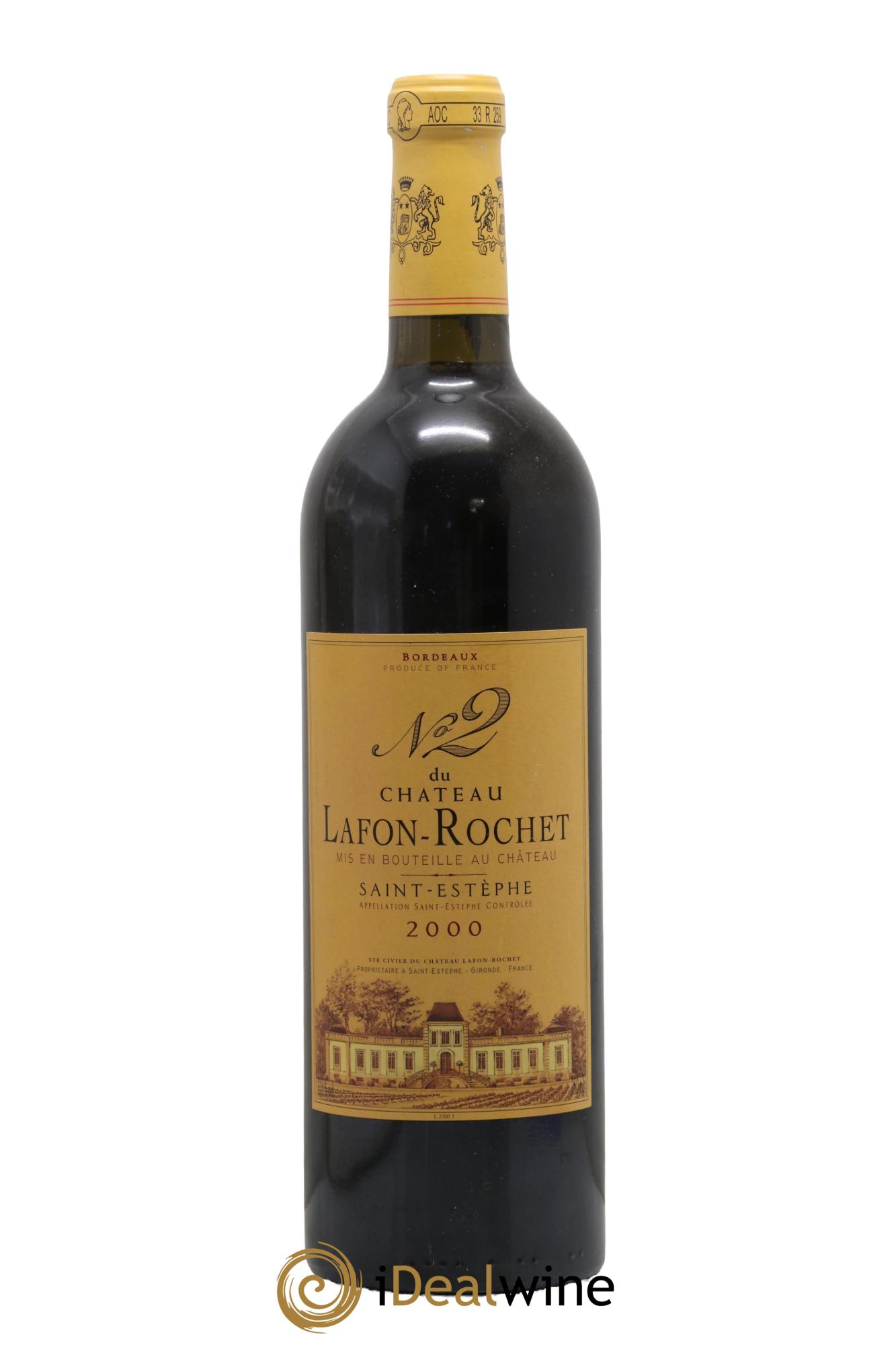Saint-Estèphe N°2 Château Lafon-Rochet 2000 - Lotto di 1 bottiglia - 0