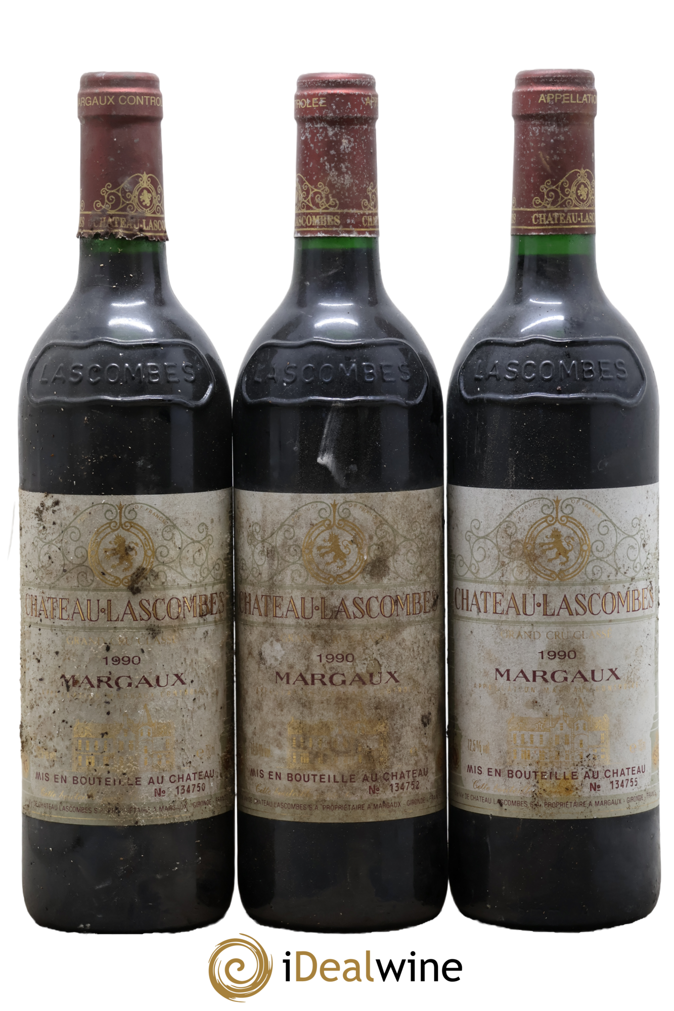 Château Lascombes 2ème Grand Cru Classé 1990 - Lot of 3 bottles - 0