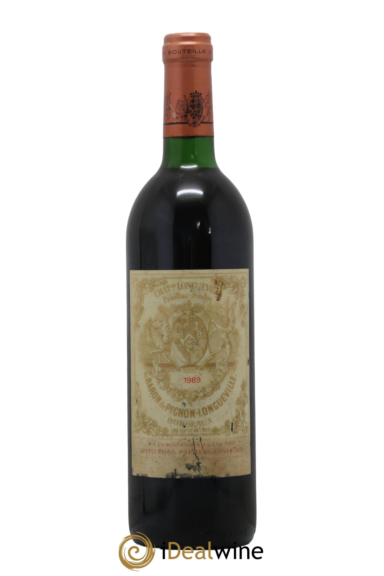 Pichon Longueville Baron 2ème Grand Cru Classé 1989 - Lot of 1 bottle - 0