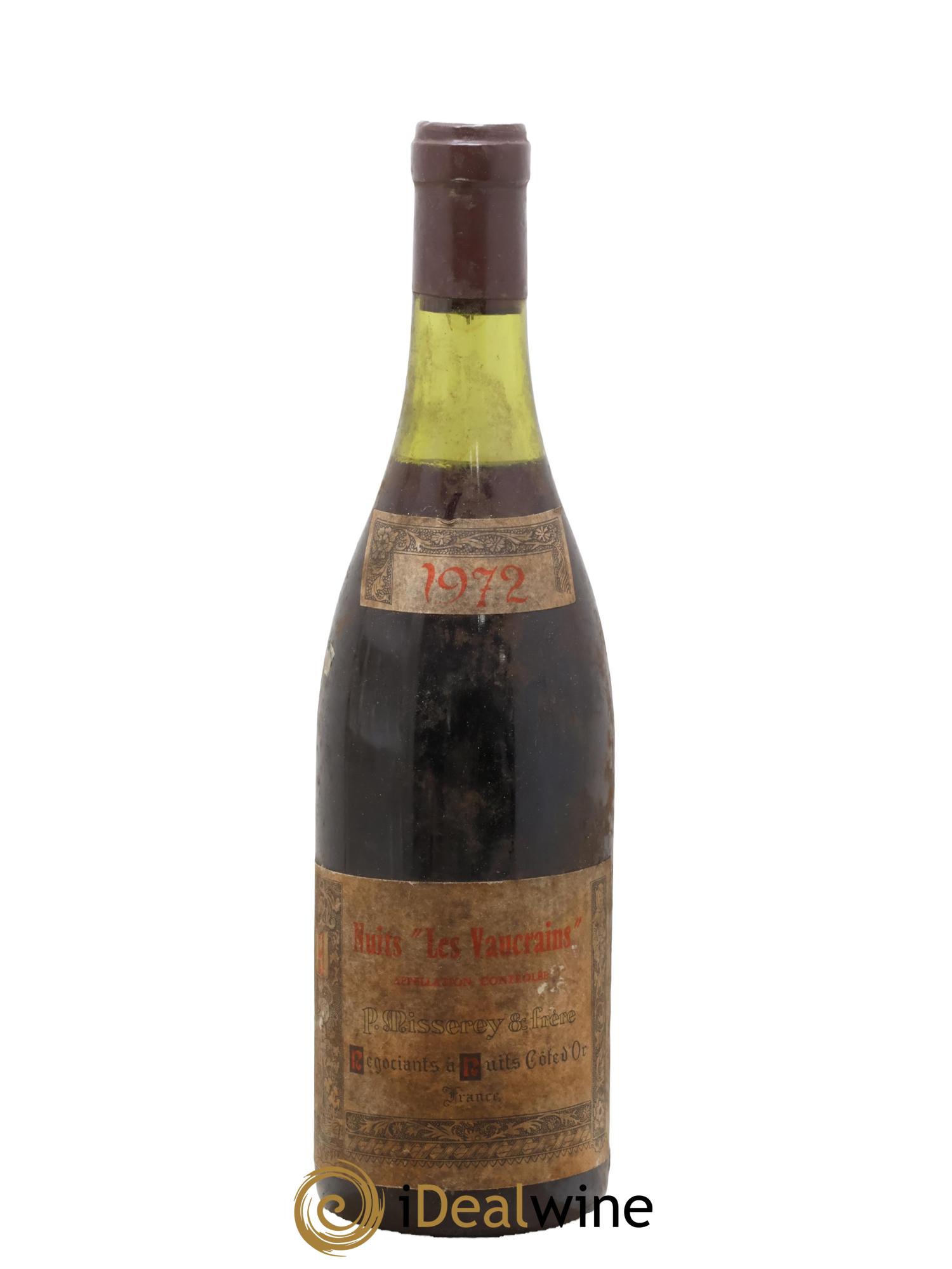 Nuits-Saint-Georges Les Vaucrains Domaine Misserey & Frères 1972 - Lot de 1 bouteille - 0