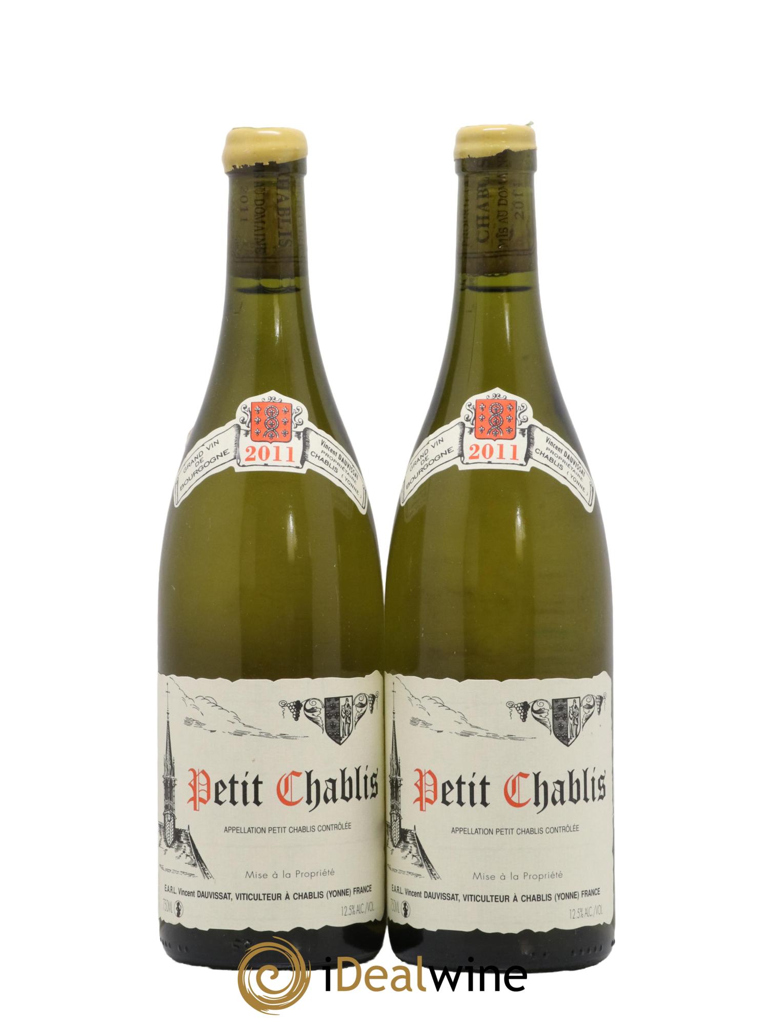 Petit Chablis Vincent Dauvissat (Domaine) 2011 - Lot de 2 bouteilles - 0
