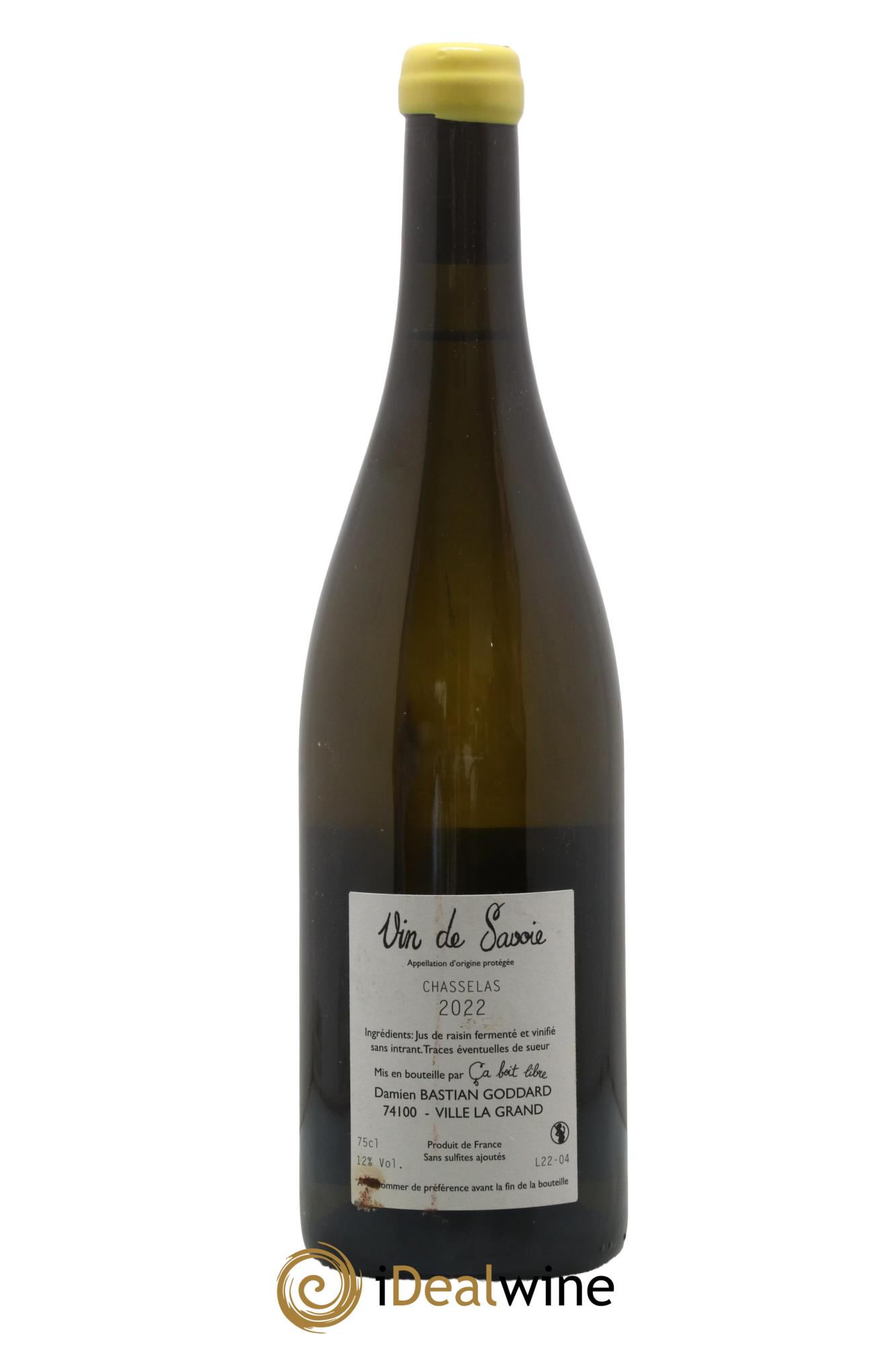 Vin de Savoie Mon Blanc des Alpes Chasselas Bastian Goddard 2022 - Lotto di 1 bottiglia - 1