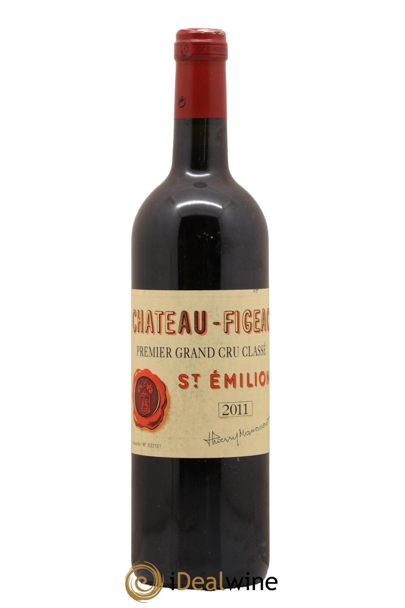Château Figeac 1er Grand Cru Classé A 2011 - Lot de 1 bouteille - 0