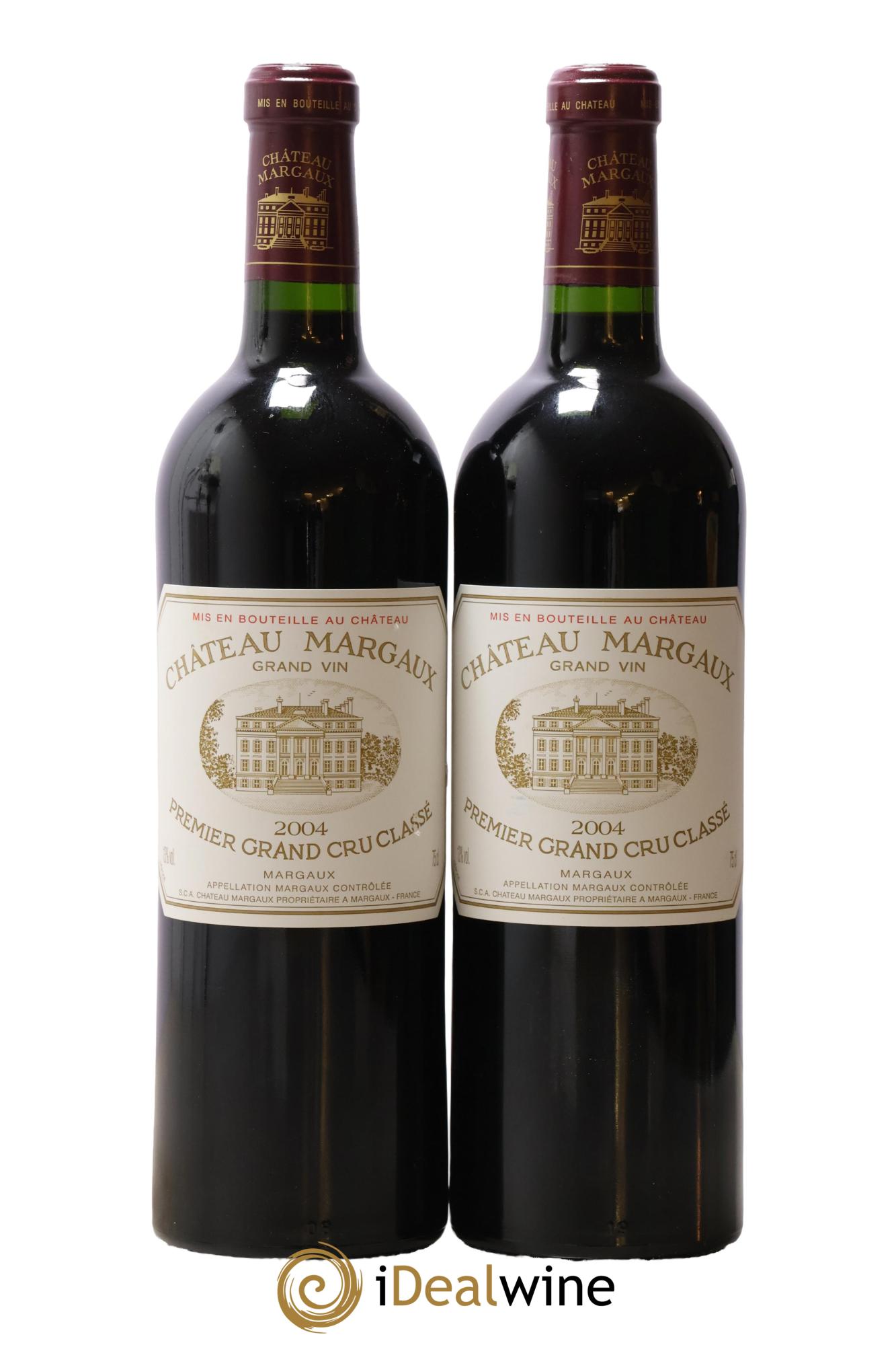 Château Margaux 1er Grand Cru Classé 2004 - Lot de 2 bouteilles - 0