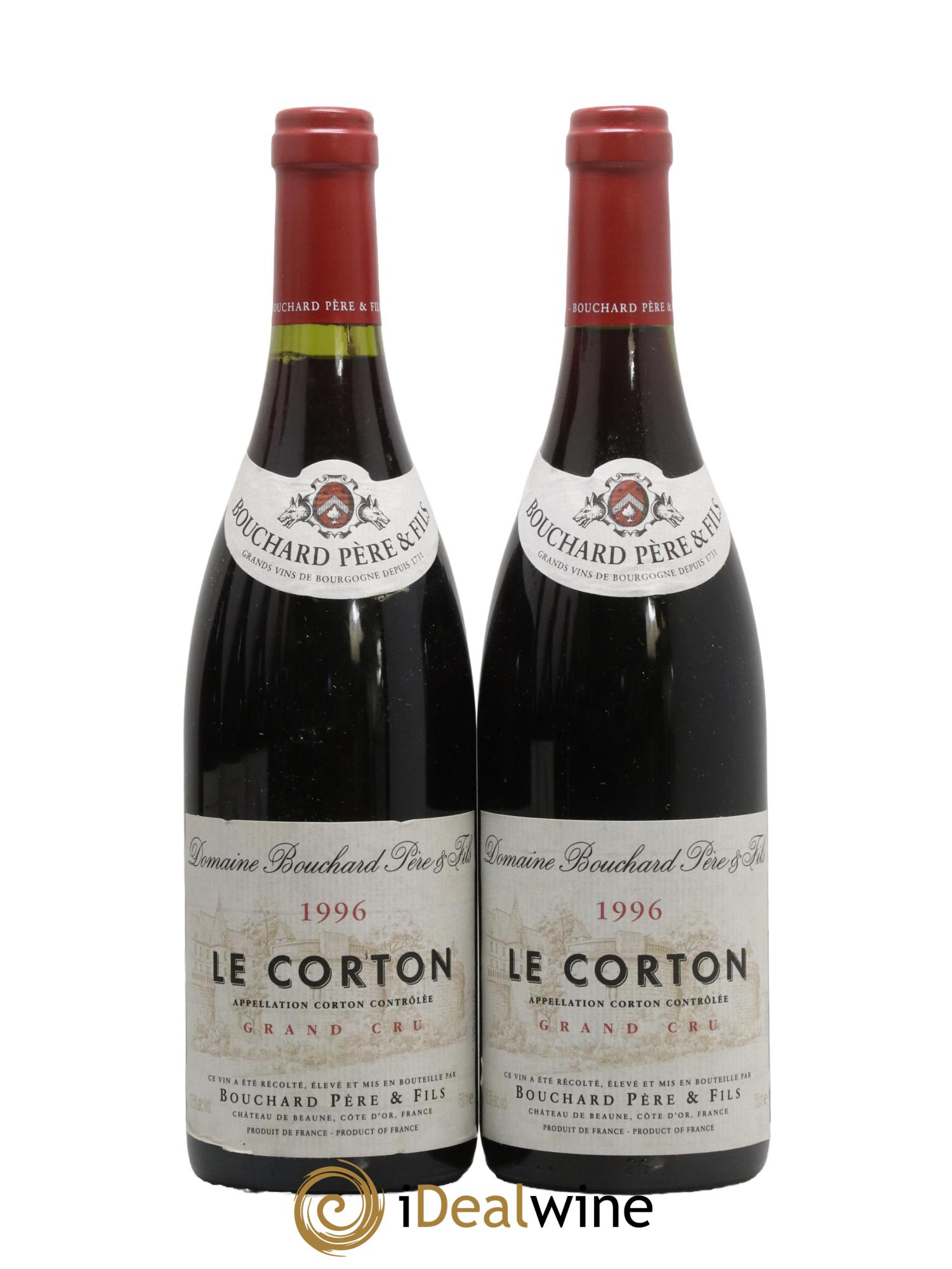 Corton Grand Cru Le Corton Bouchard Père & Fils 1996 - Lot de 2 bouteilles - 0
