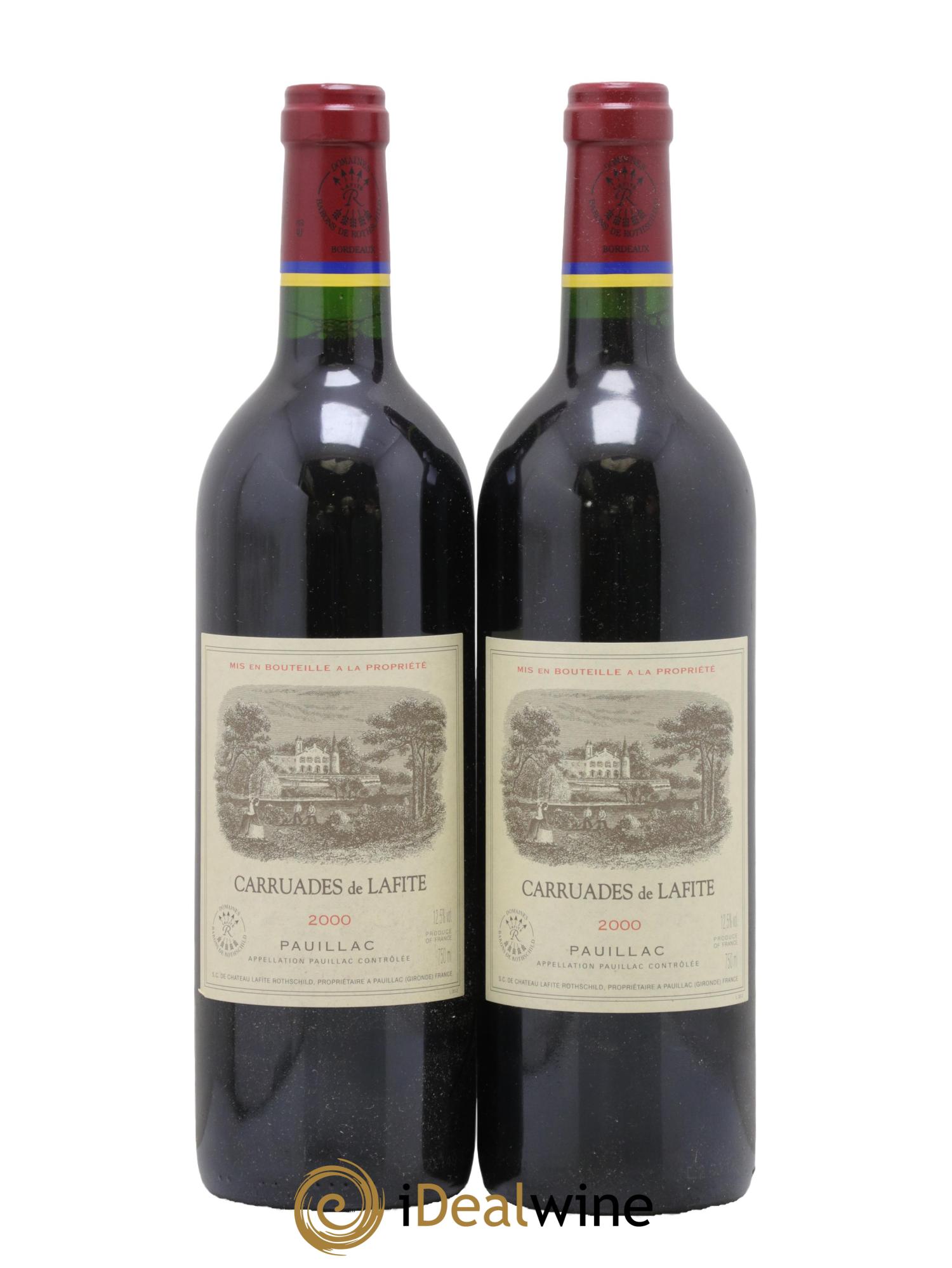 Carruades de Lafite Rothschild Second Vin 2000 - Lot de 2 bouteilles - 0