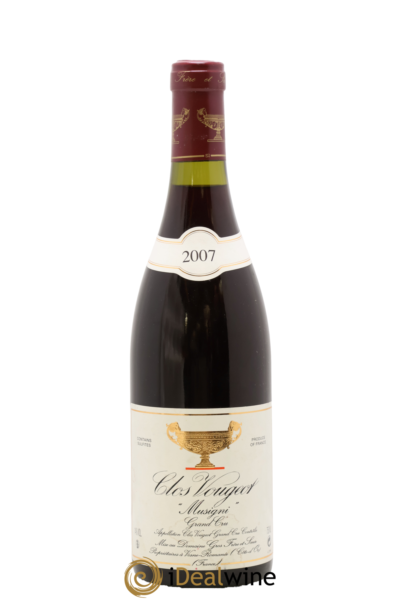 Clos de Vougeot Grand Cru Musigni Gros Frère & Soeur 2007 - Lot of 1 bottle - 0
