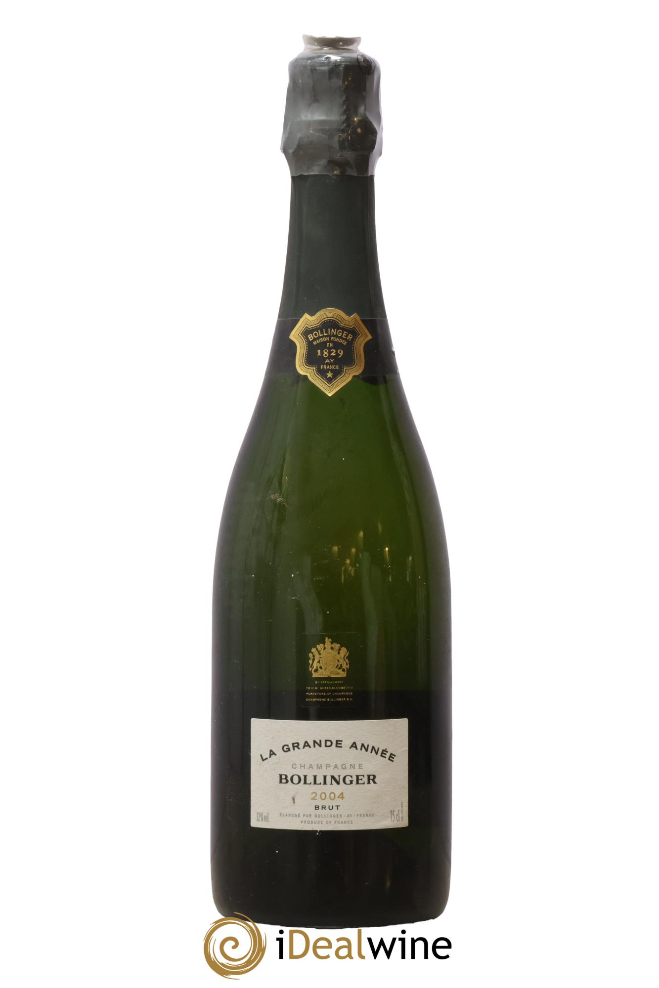 Grande Année Brut Bollinger 2004 - Lot de 1 bouteille - 0
