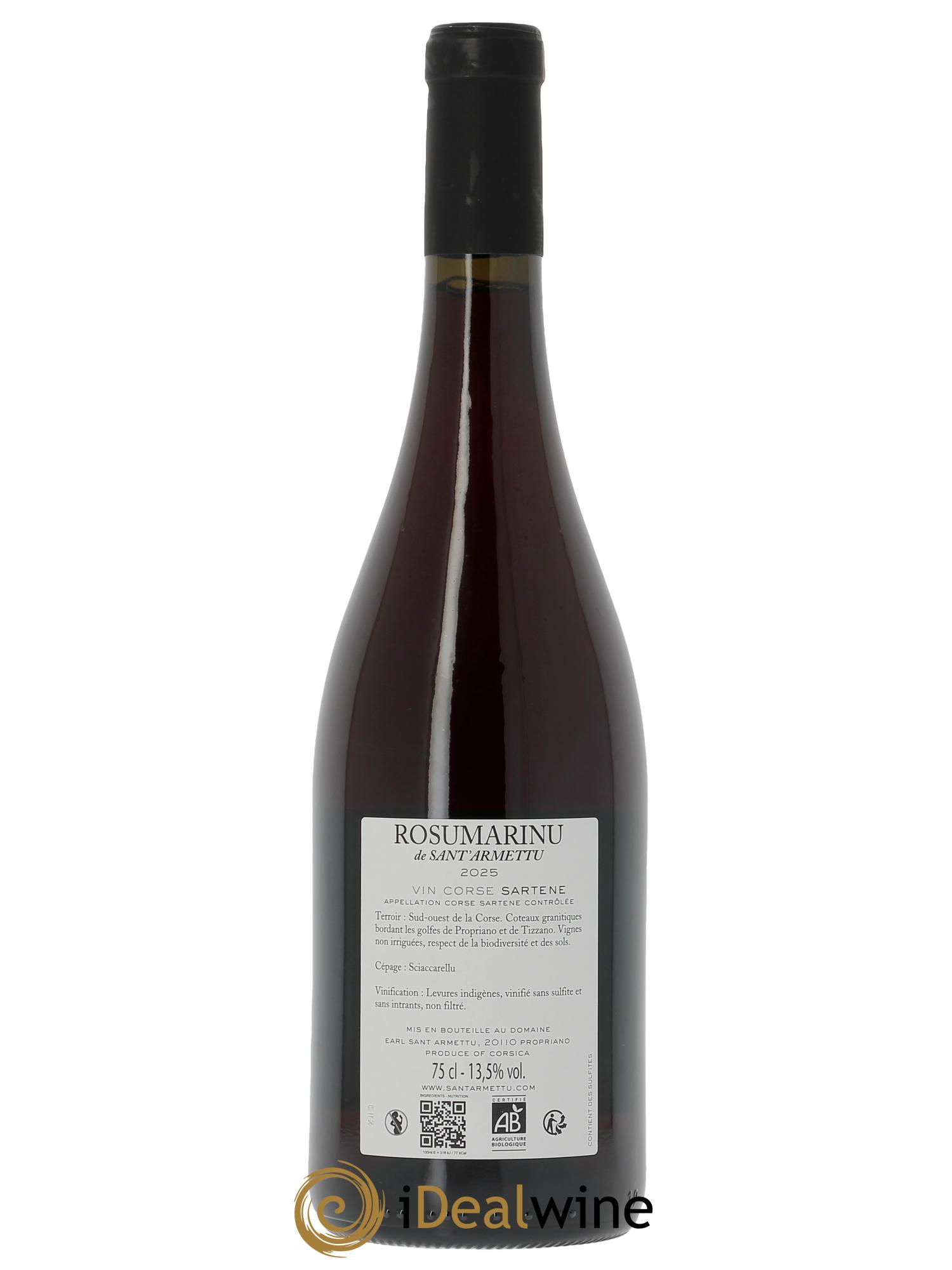 Sartène Rosumarinu Sant Armettu (Domaine)  2025 - Posten von 1 Flasche - 1